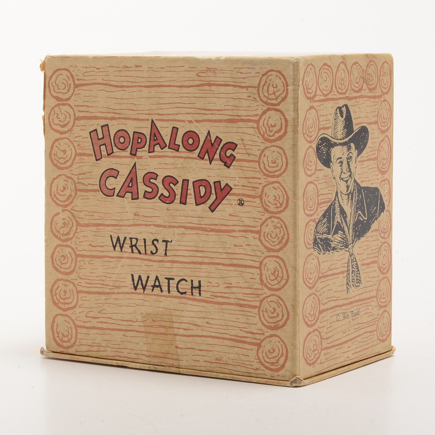 Circa 1950s Hopalong Cassidy Wrist Watch With Saddle Box