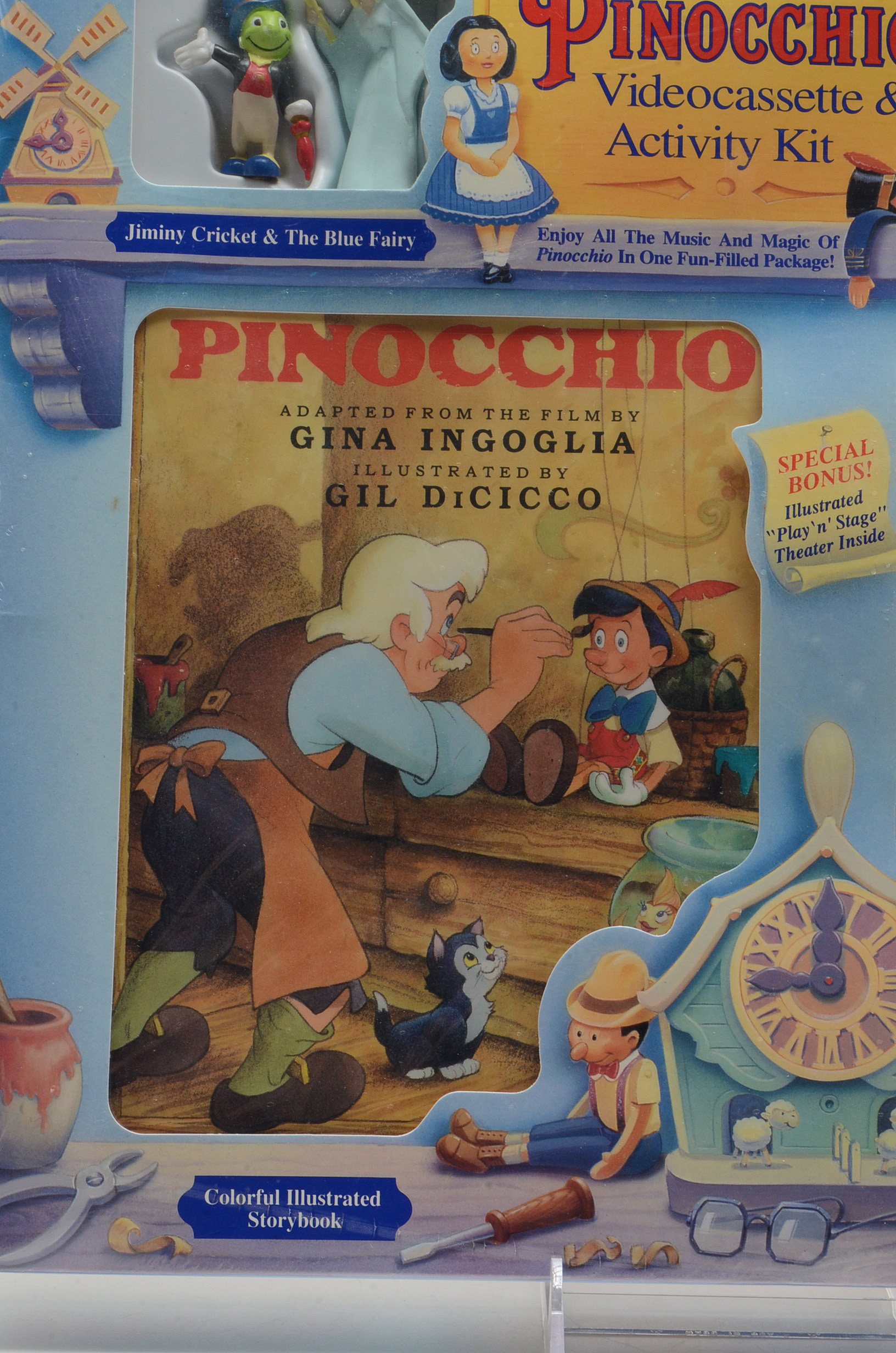 1990s Disney's "Pinocchio" Videocassette & Activity Kit