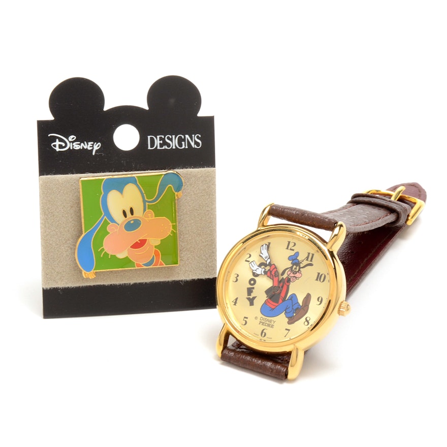 Pedre Backwards Goofy Watch and Pin