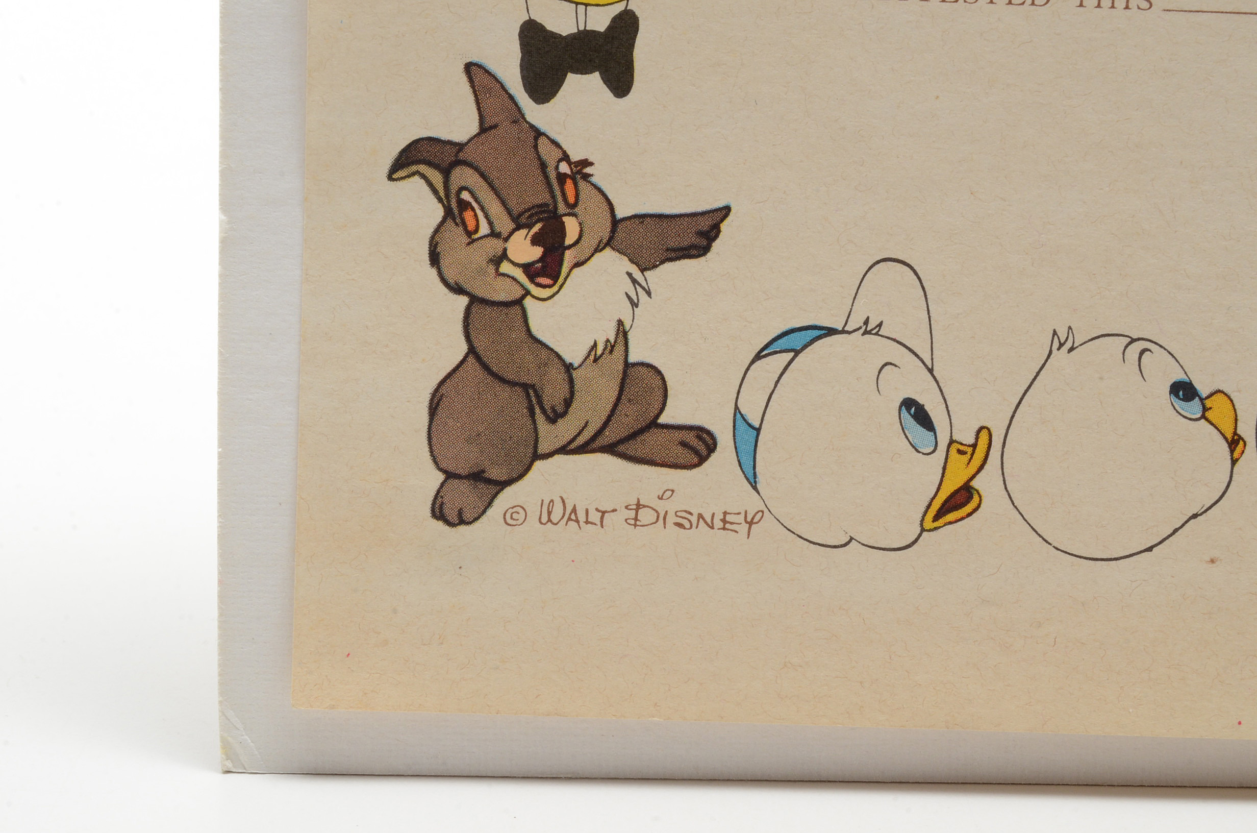 1944 Disney War Bond Certificate