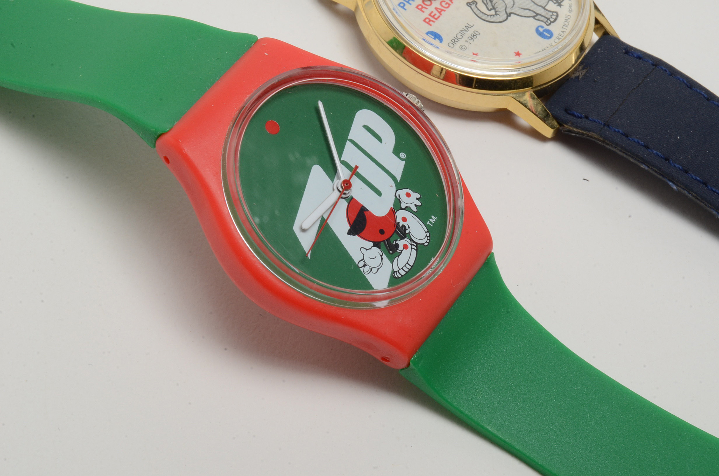 Collection of Themed Wrist Watches with an Ad Pin