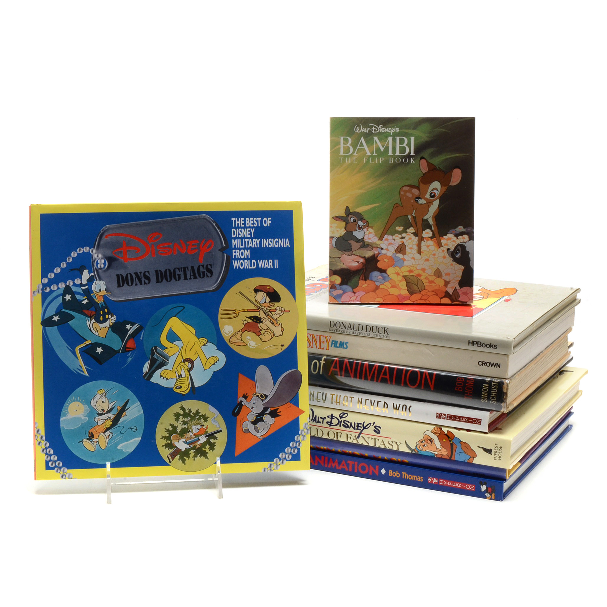 Disney Animation Books Including 1958 "Walt Disney: The Art of Animation"