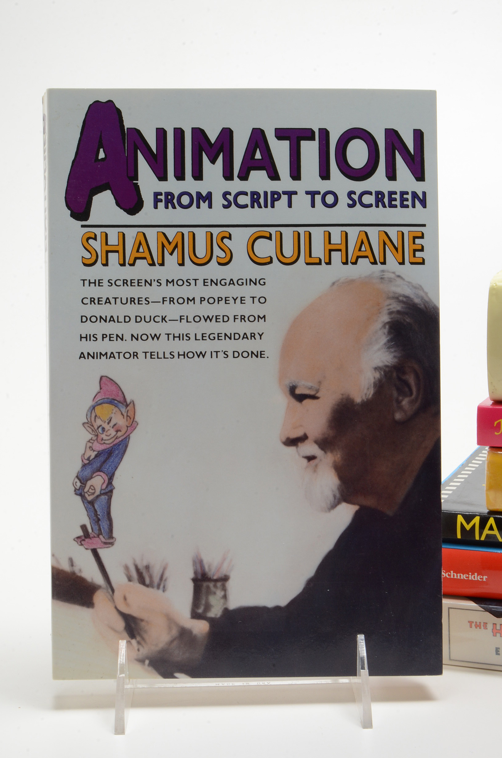 Books on Animation Featuring First Edition Charles Solomon "Enchanted Drawings: The History of Animation."