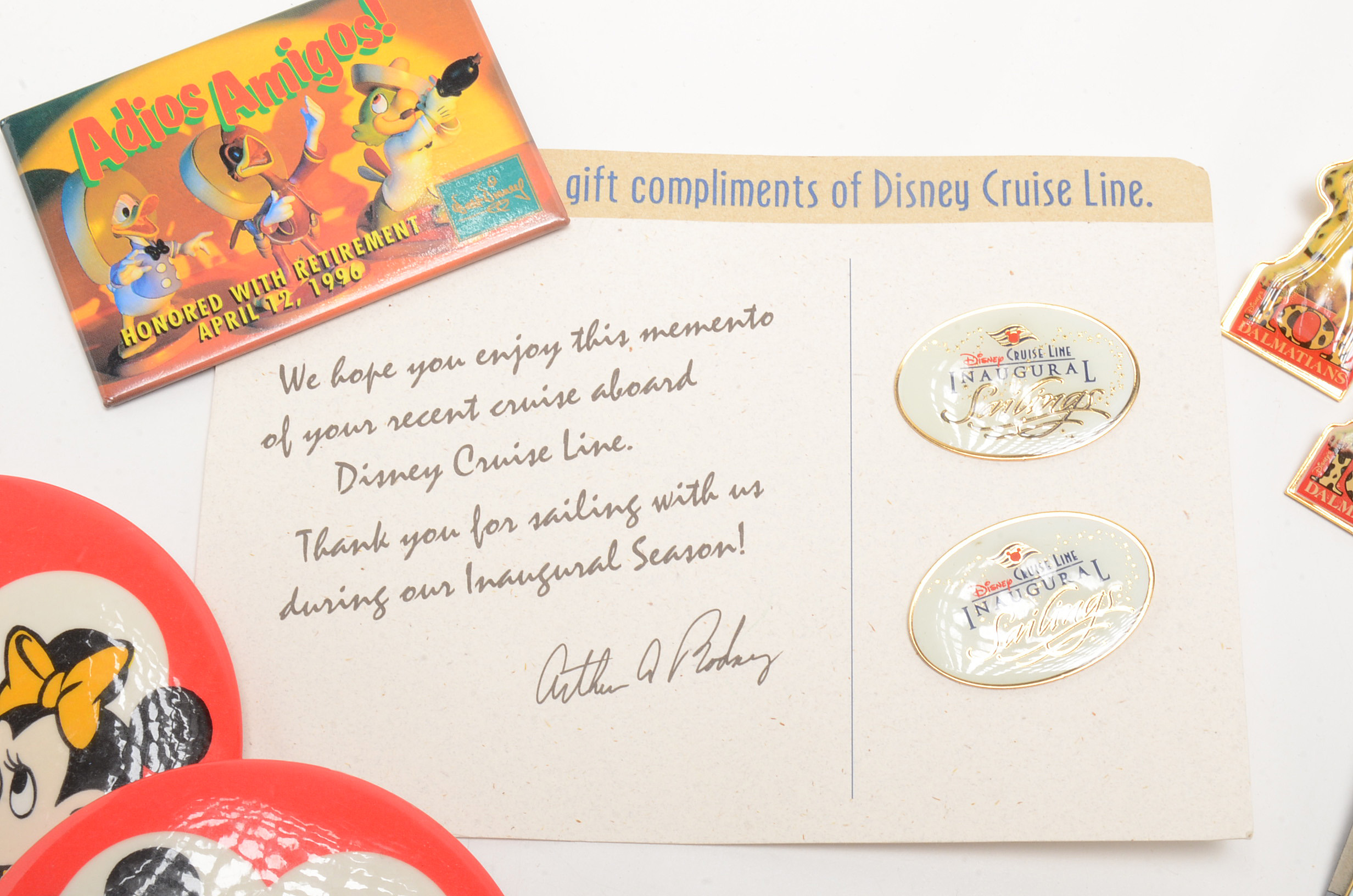 Collectible Pins and Buttons Including Disney