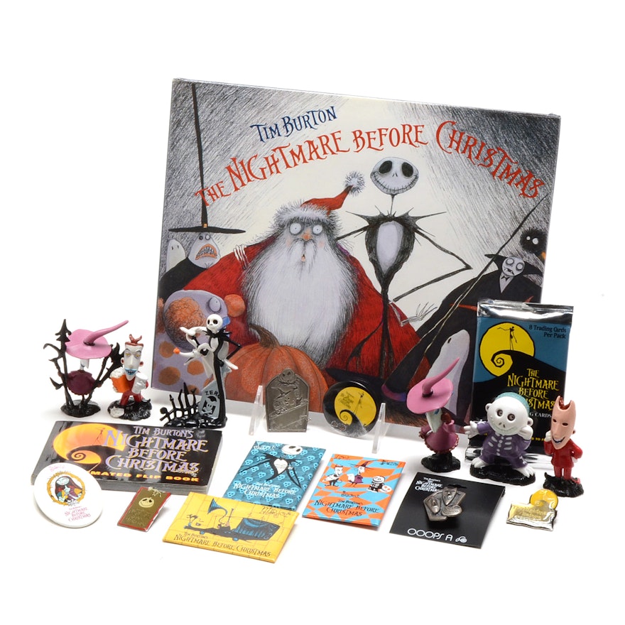 Tim Burton's "Nightmare Before Christmas" Book and Collectibles