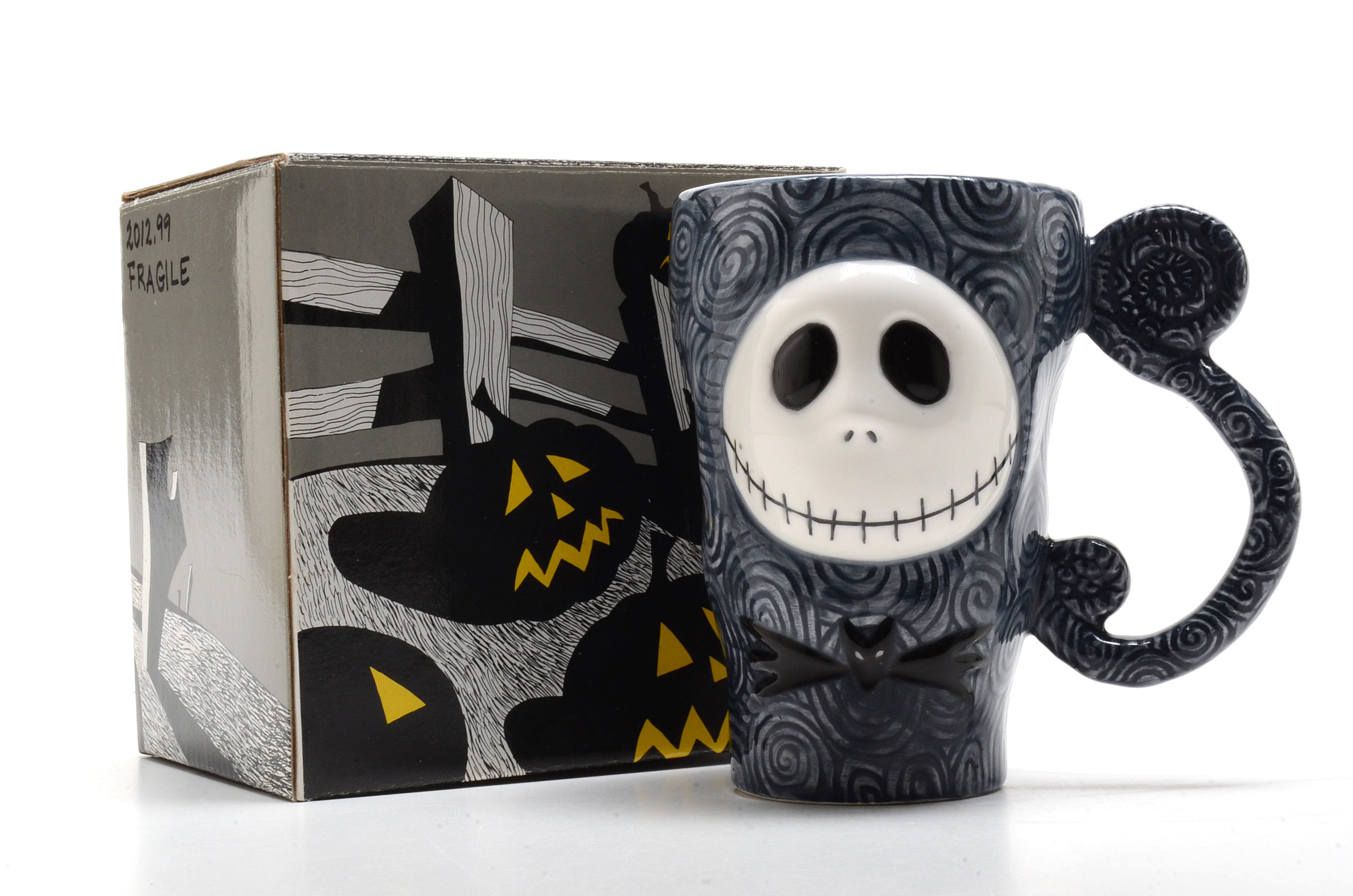 Tim Burton's "Nightmare Before Christmas" Cookie Jar and Coffee Mugs