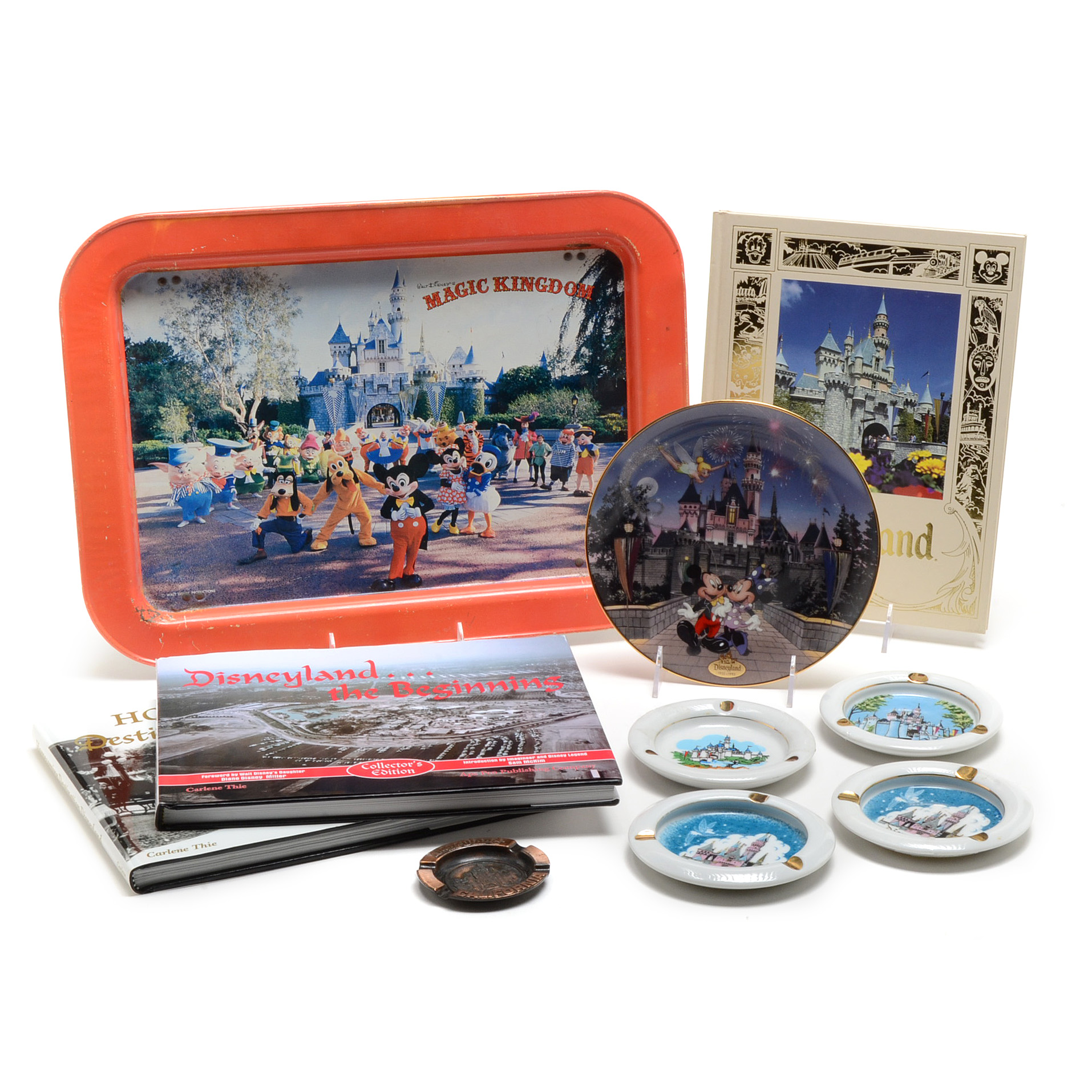 Disneyland Books and Décor Including Collector Plate