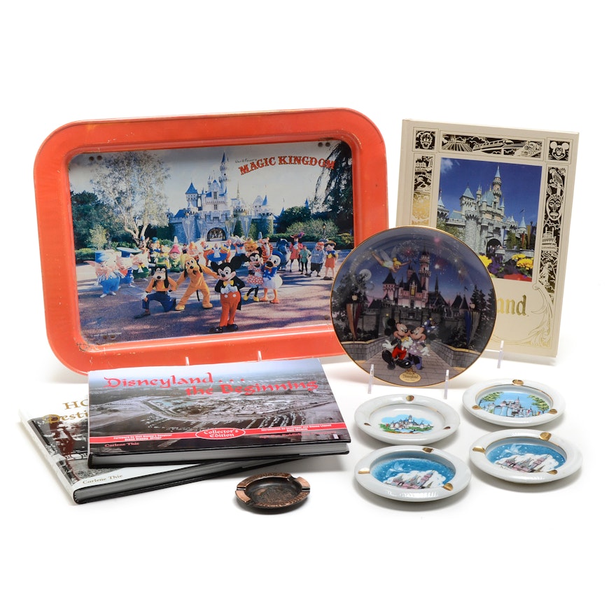 Disneyland Books and Décor Including Collector Plate