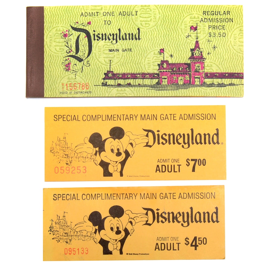 1969 Disneyland Coupon Book Intact With "E" Ticket