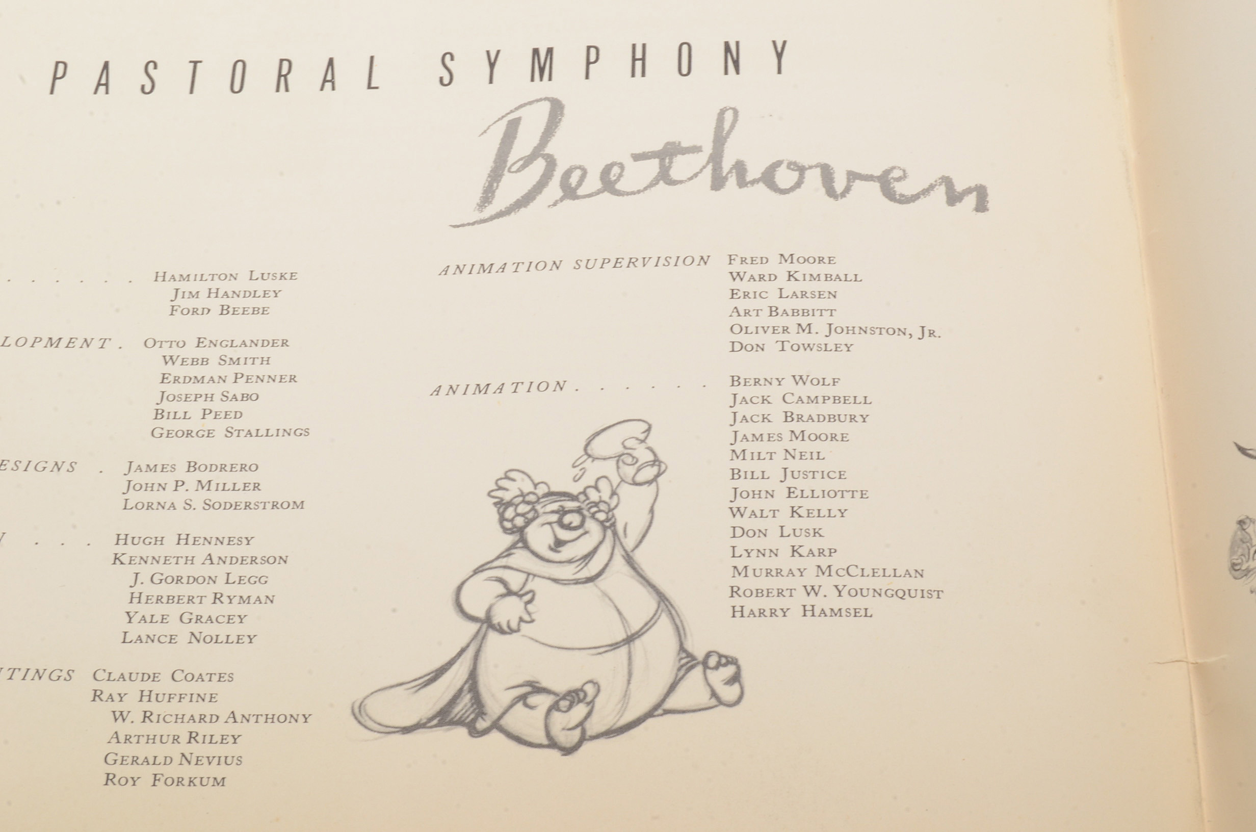 1940 Walt Disney's "Fantasia" Program Including 50th Anniversary Programs