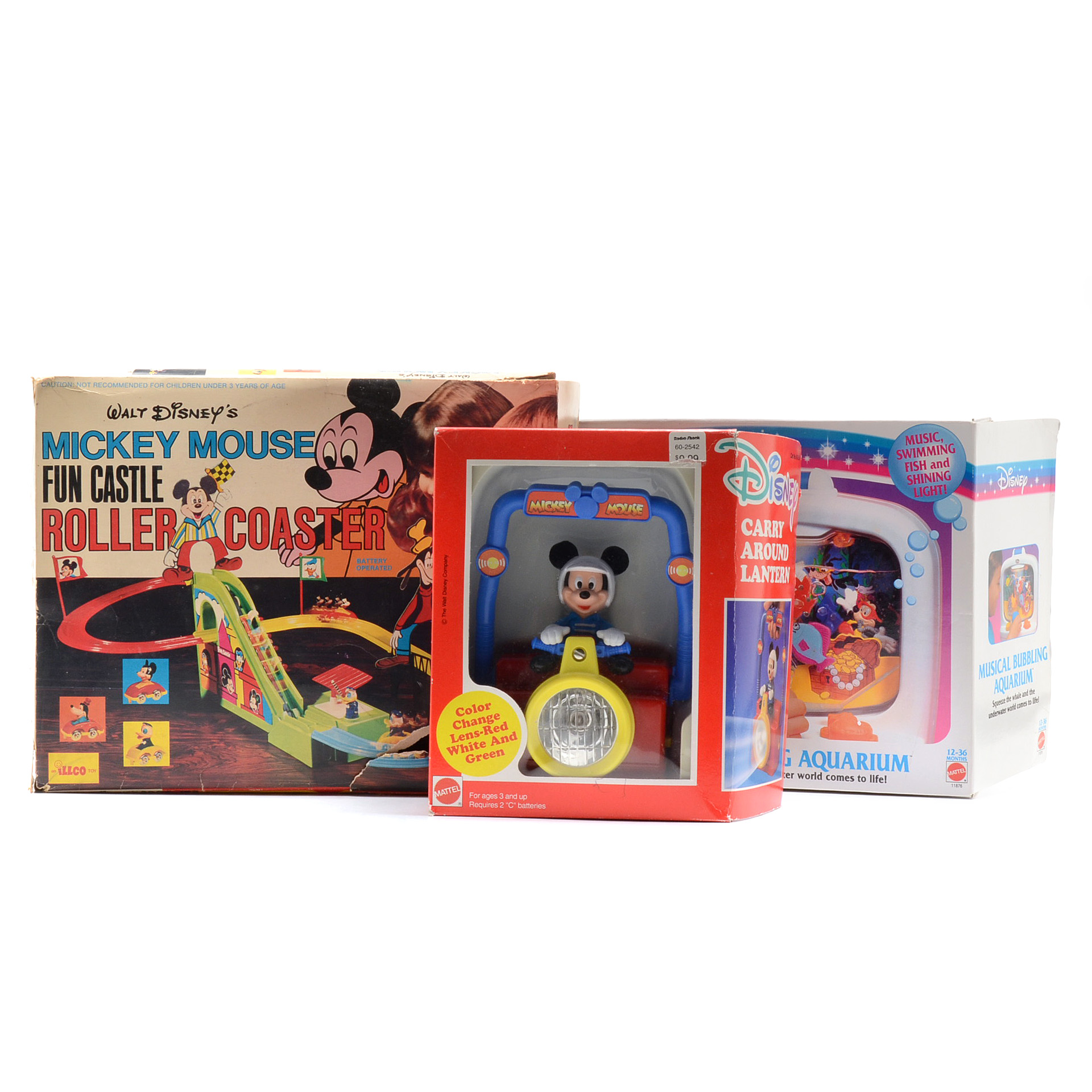 Disney Toys Including 1970s "Walt Disney's Mickey Mouse Fun Castle Roller Coaster"