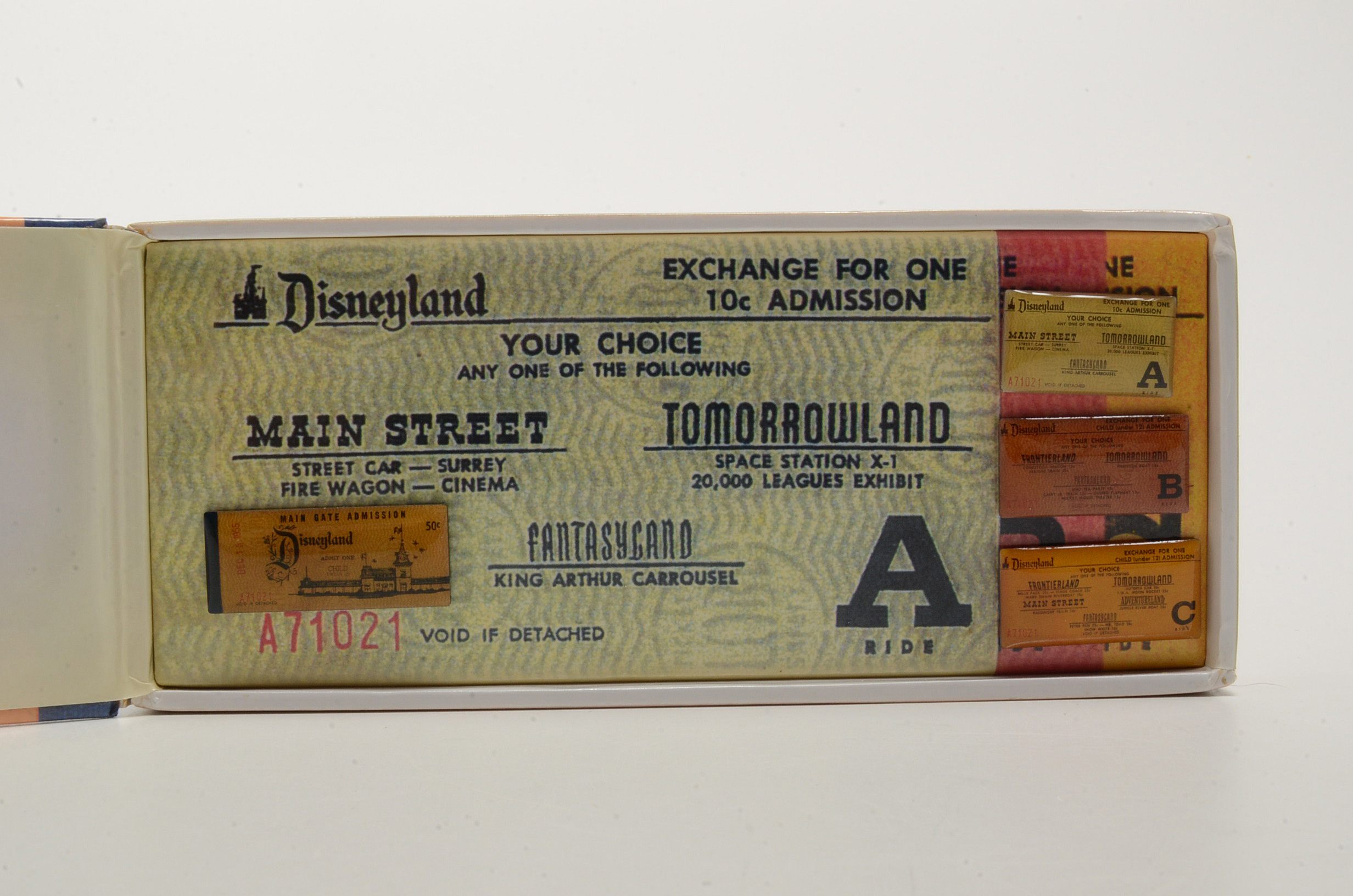 Disneyland Coupon Book Pin Set
