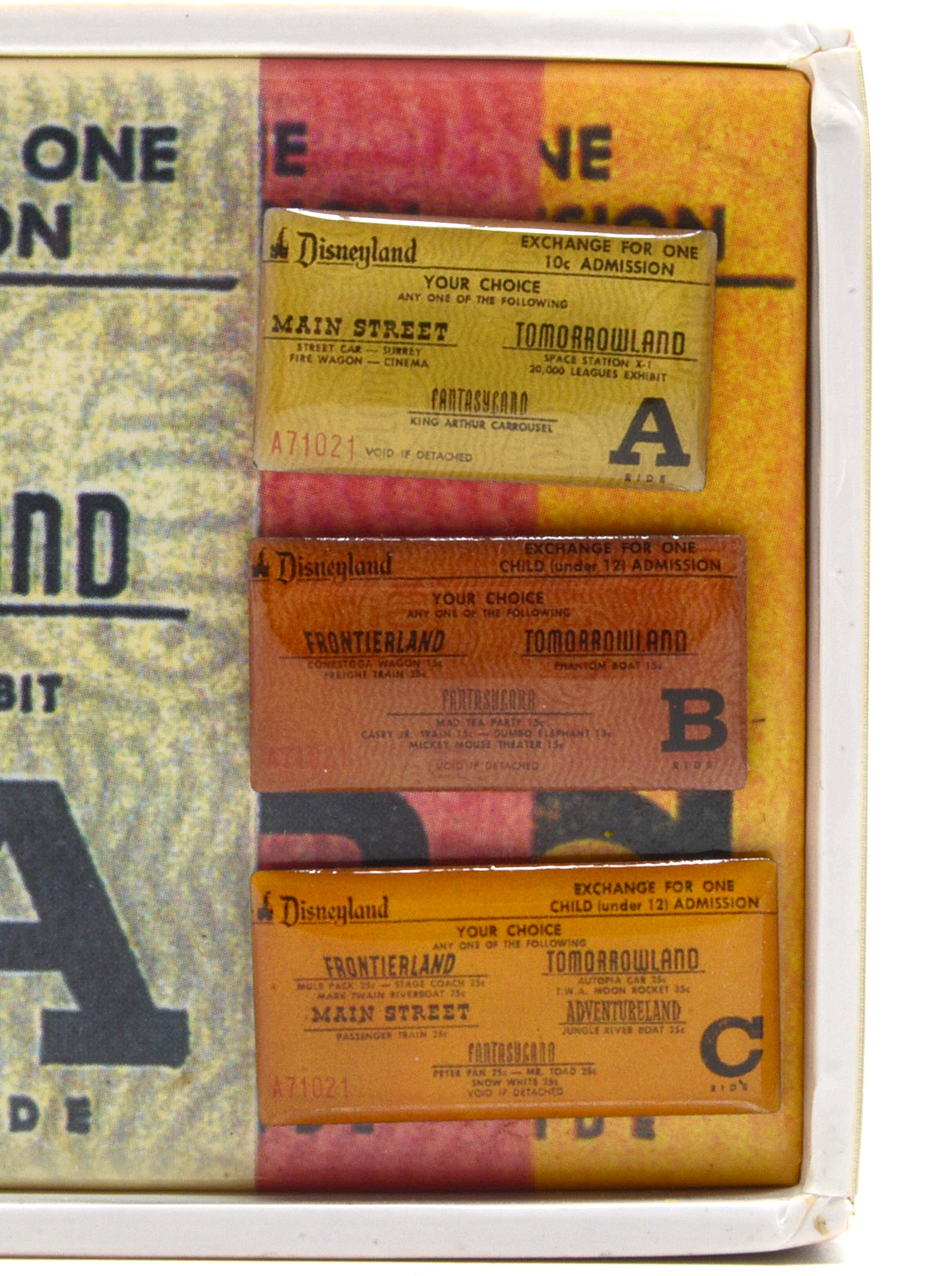 Disneyland Coupon Book Pin Set