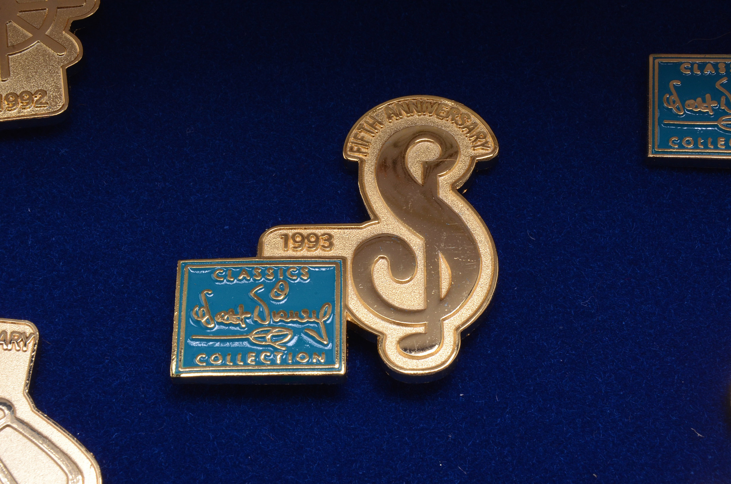 Walt Disney Classics Collection Fifth Anniversary Pin Set