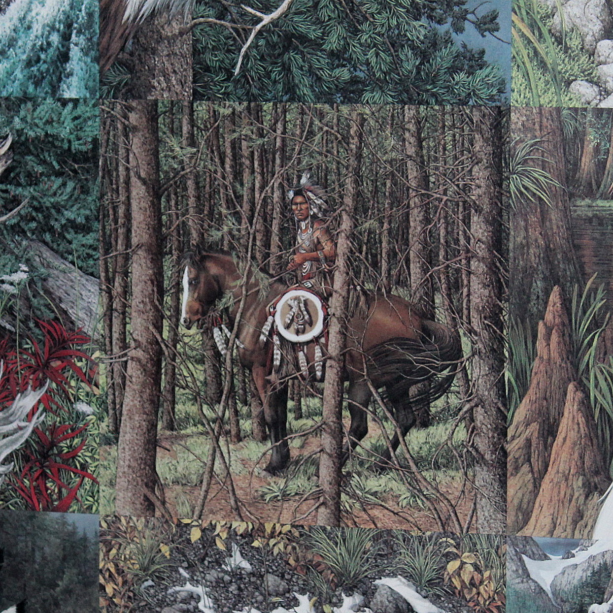 Framed Bev Doolittle Print "Sacred Circle"