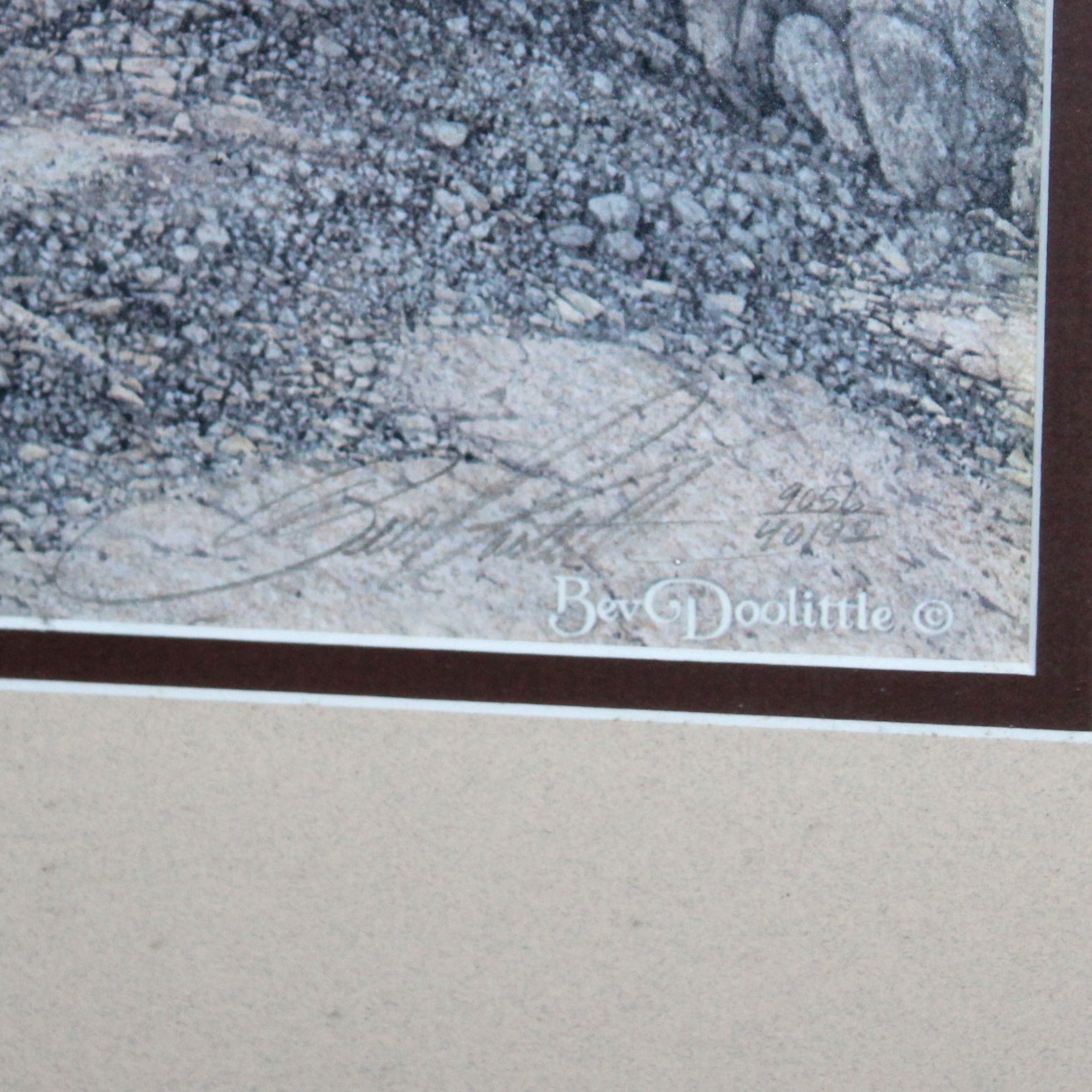 Framed Bev Doolittle Print "Sacred Circle"