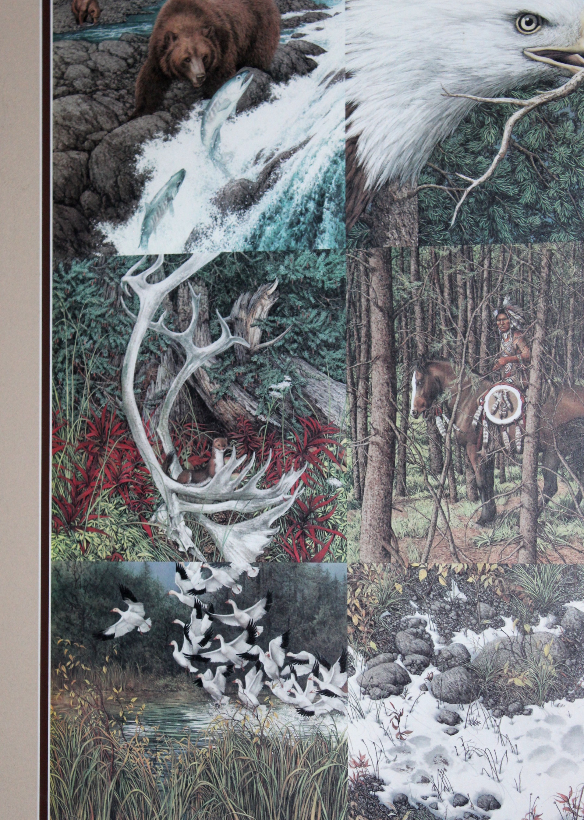 Framed Bev Doolittle Print "Sacred Circle"