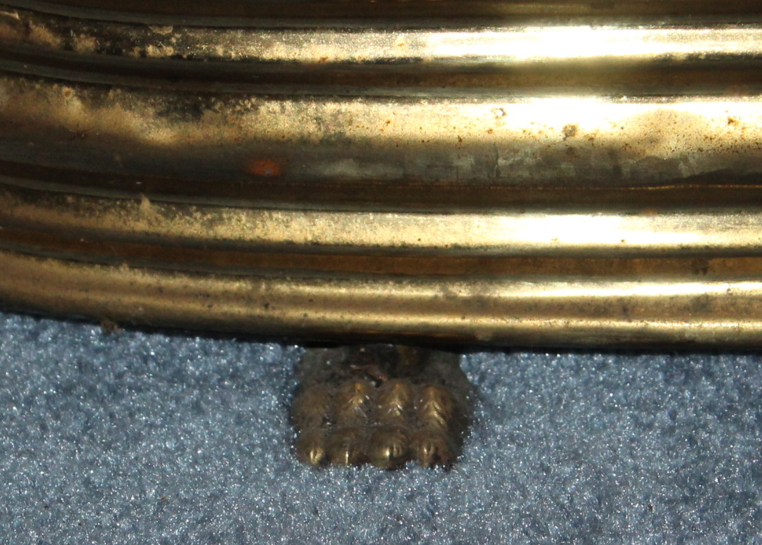 Vintage Brass Firewood Holder