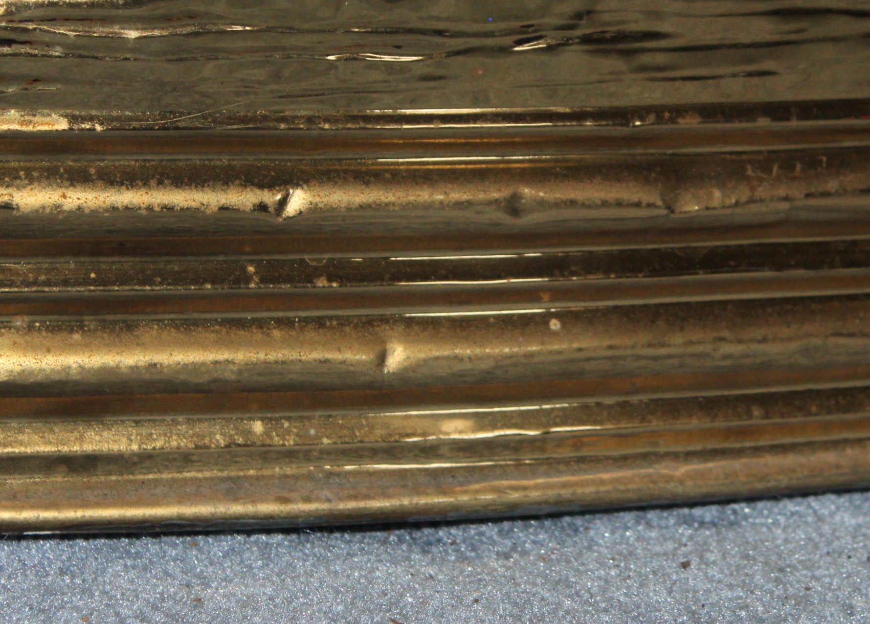 Vintage Brass Firewood Holder