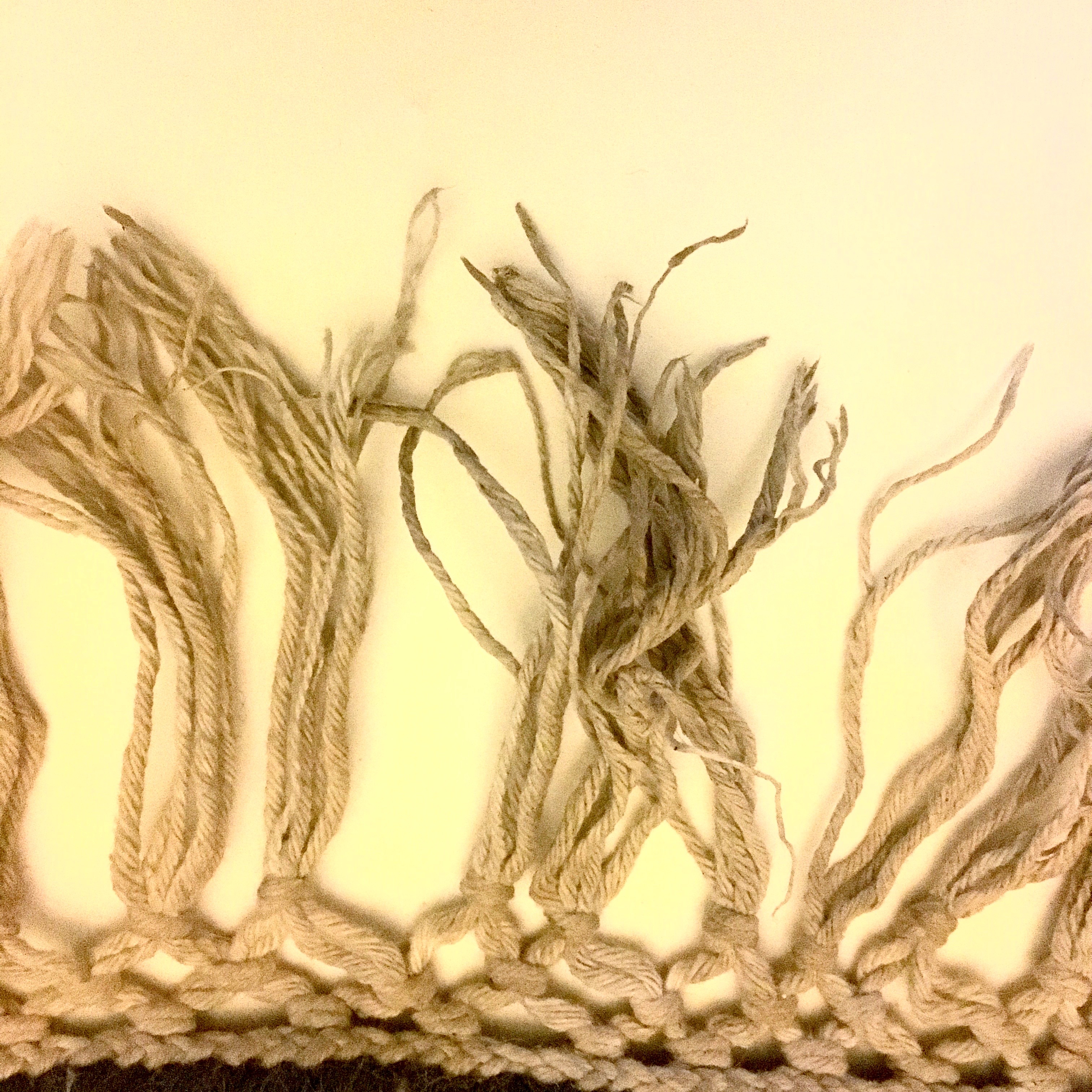 Handknotted Chinese Aubusson-Style Round Area Rug