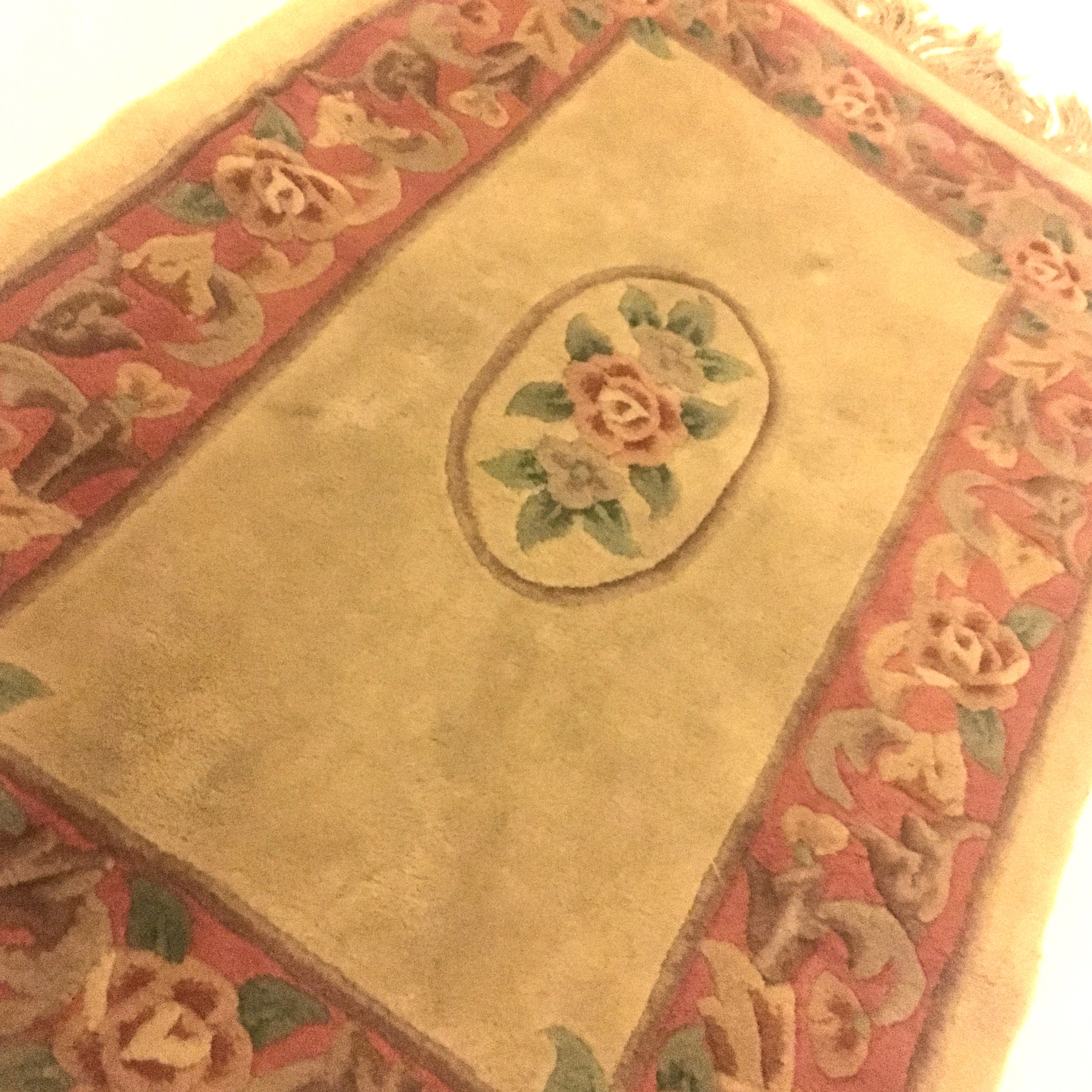 Tufted Chinese Aubusson-Style Area Rug