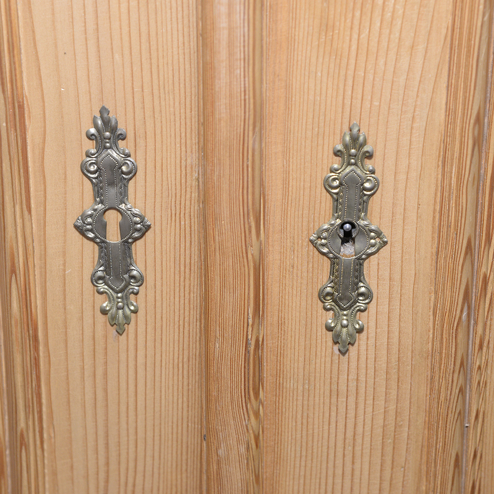 Contemporary Pine Media/Clothes Armoire