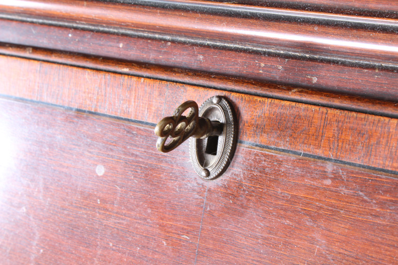 Antique Hepplewhite Style Mahogany Secretary Cabinet