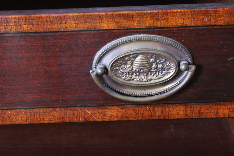 Antique Hepplewhite Style Mahogany Secretary Cabinet