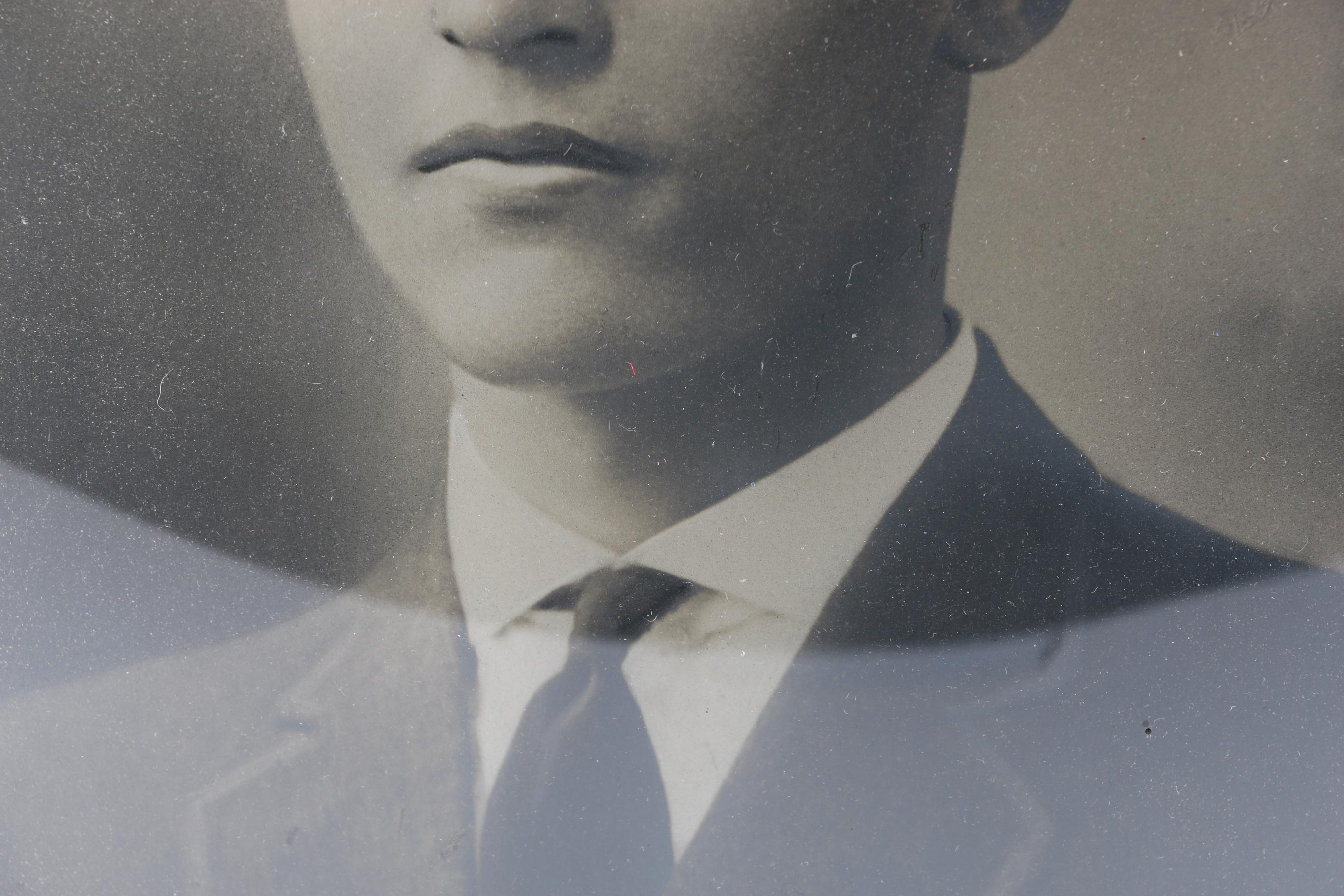 Vintage Photograph in Convex Frame