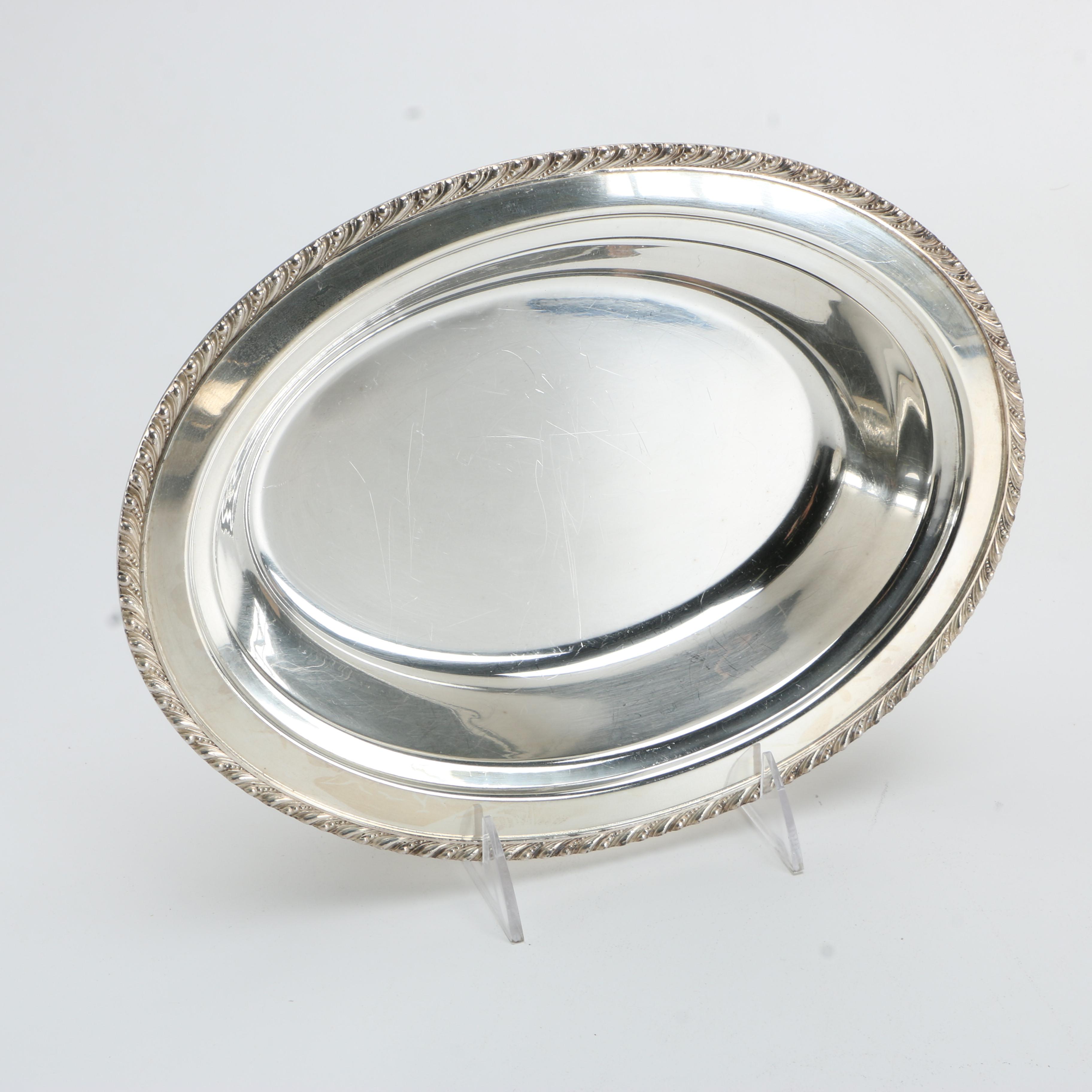 Silver Plate Serving Platters Including Wallace