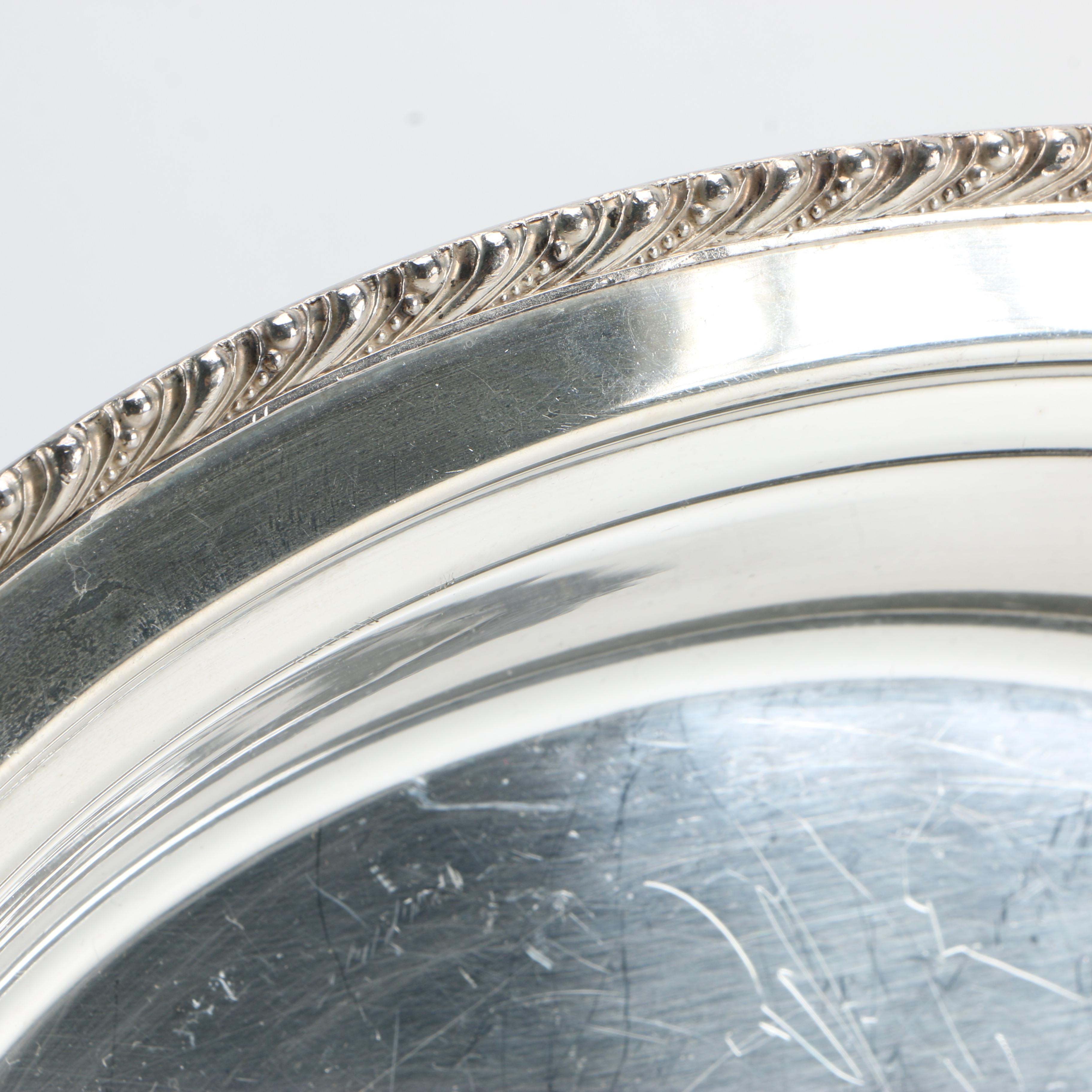 Silver Plate Serving Platters Including Wallace