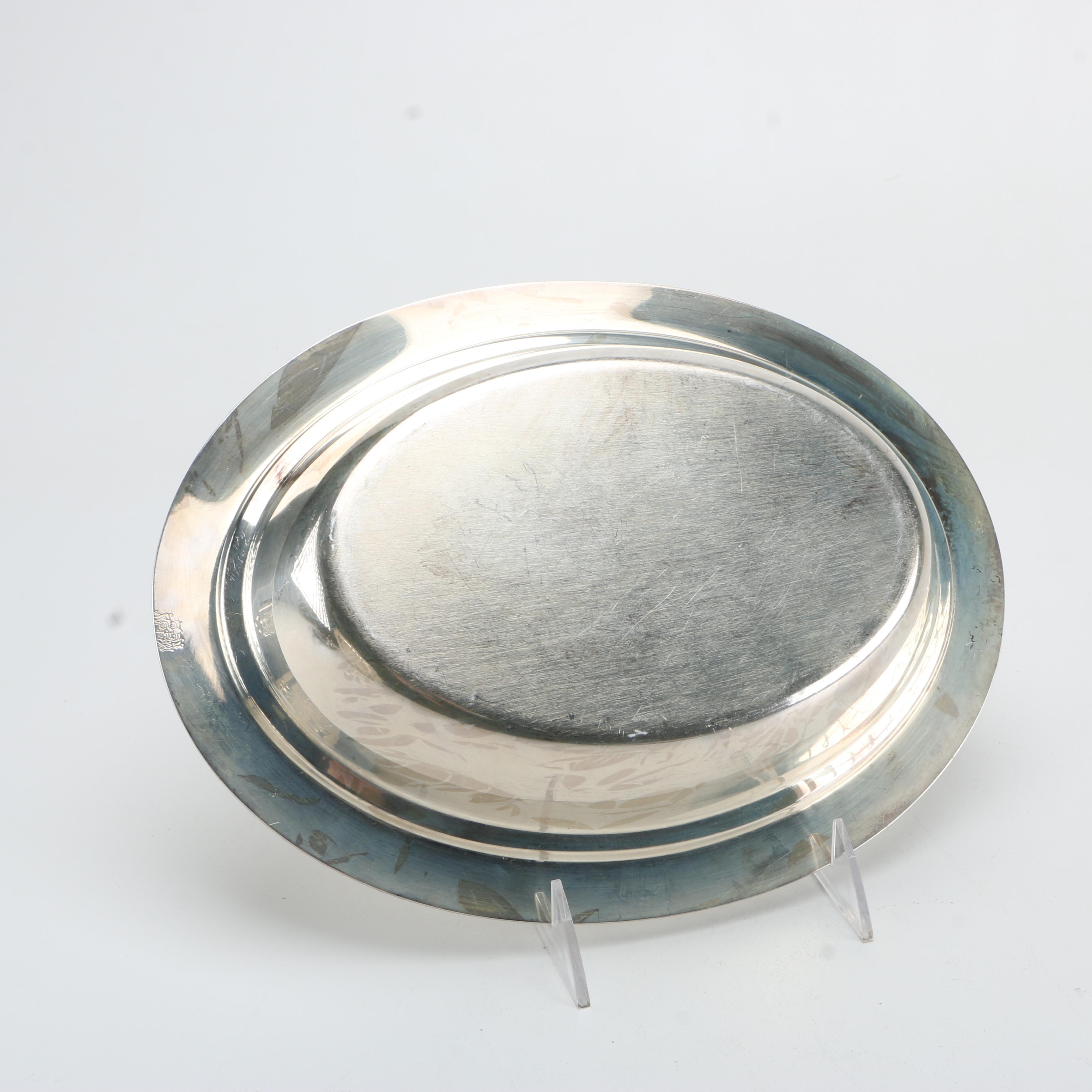 Silver Plate Serving Platters Including Wallace