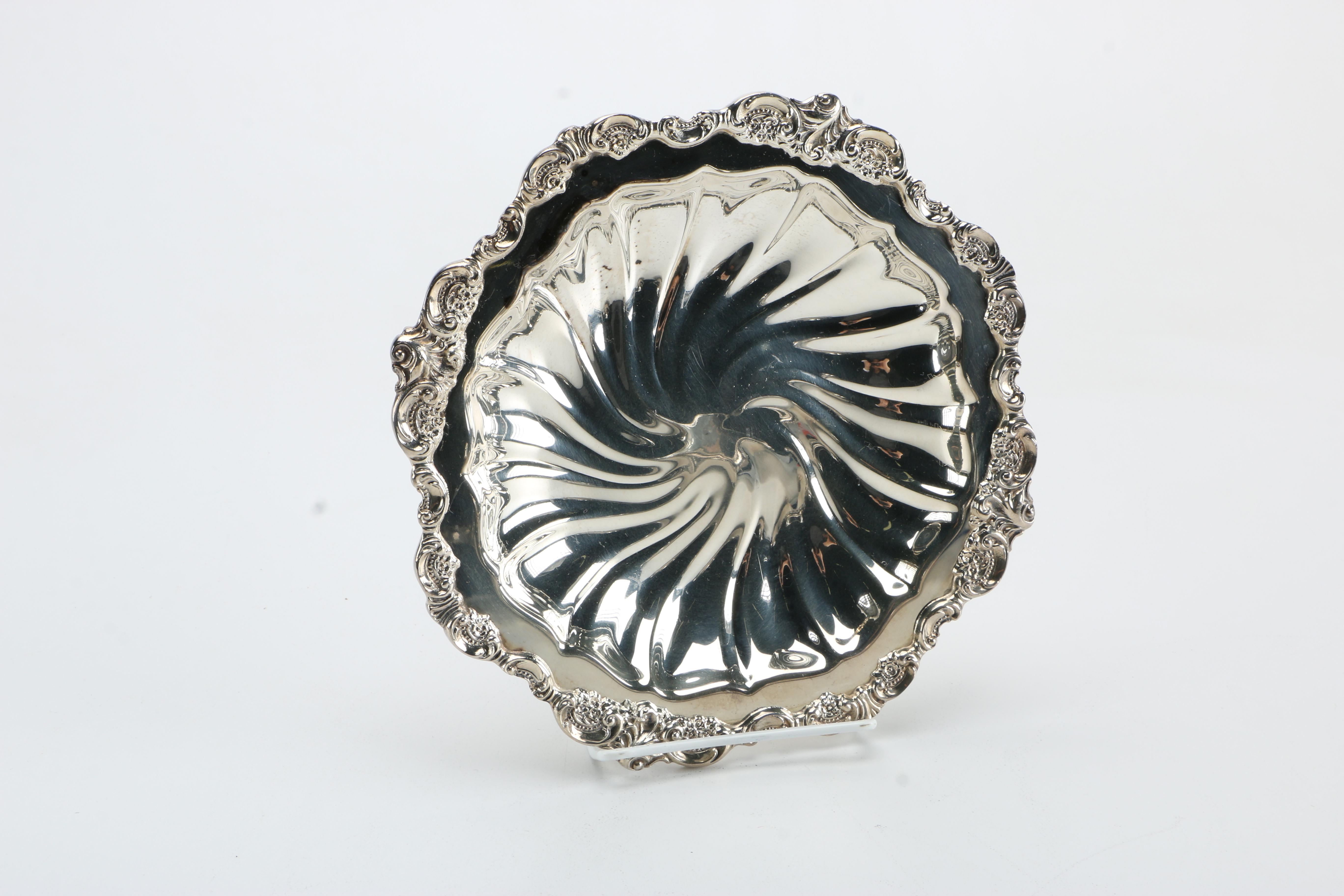 Silver Plate Serving Platters Including Wallace