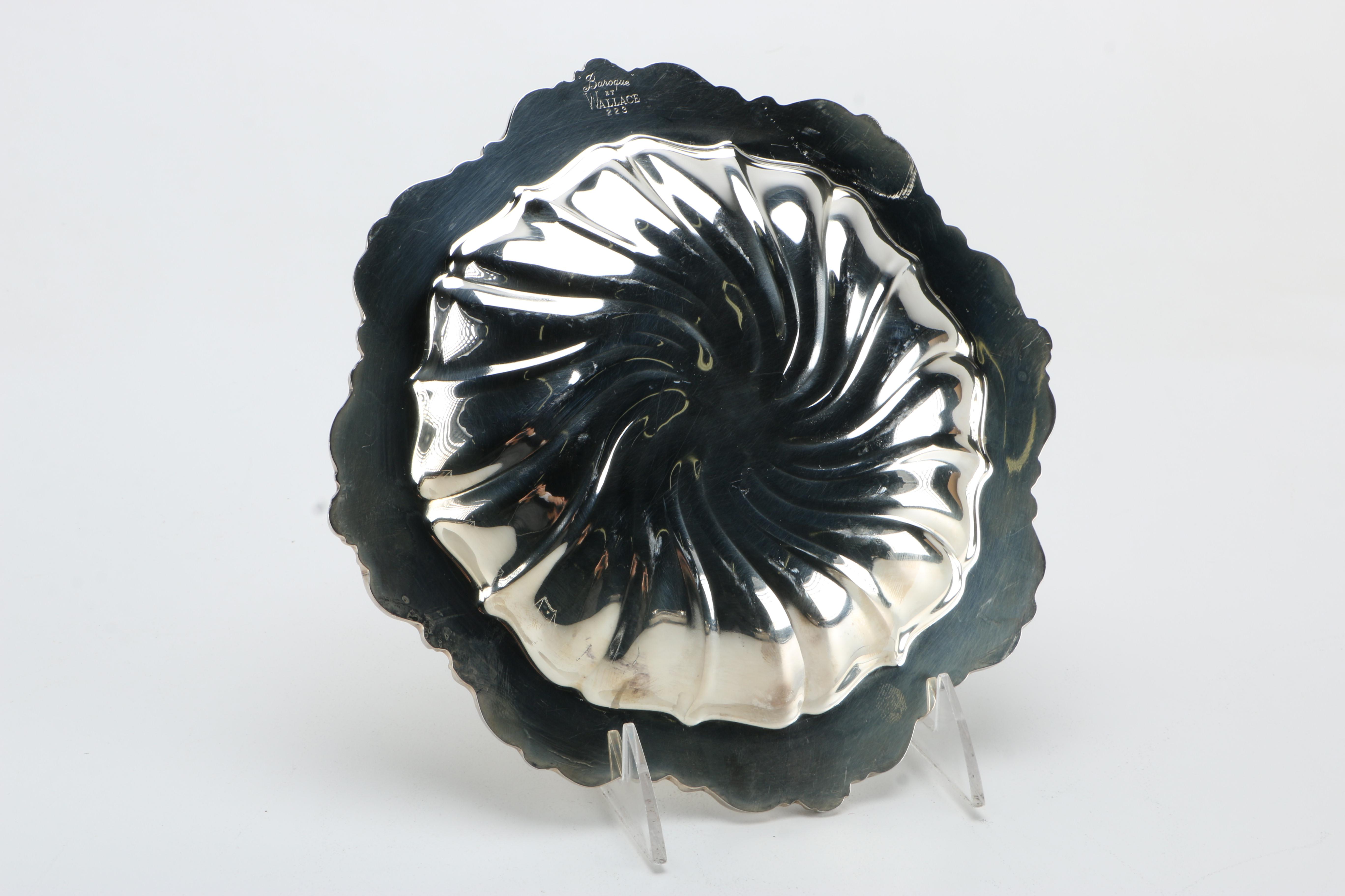 Silver Plate Serving Platters Including Wallace