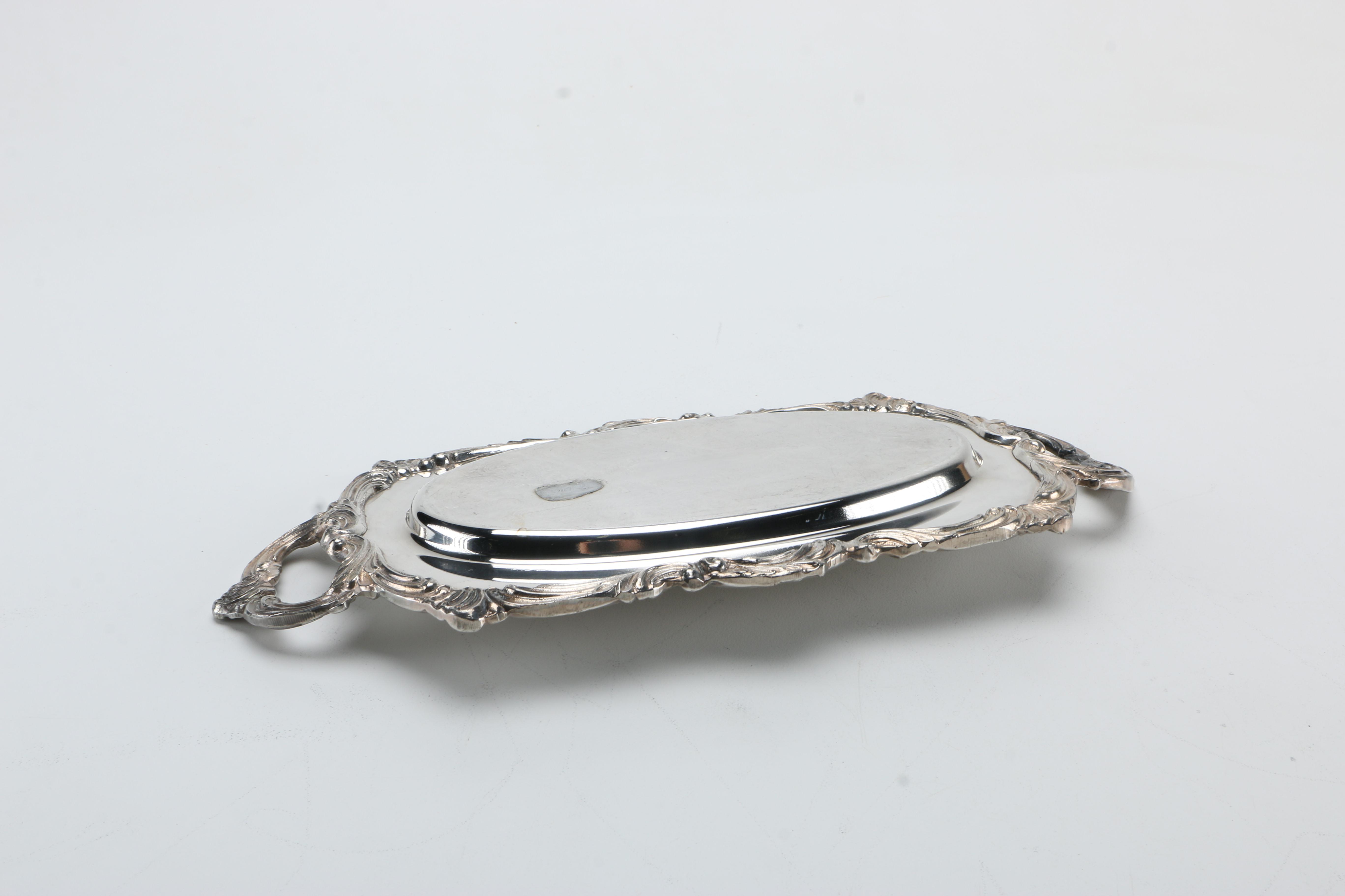 Silver Plate Serving Platters Including Wallace