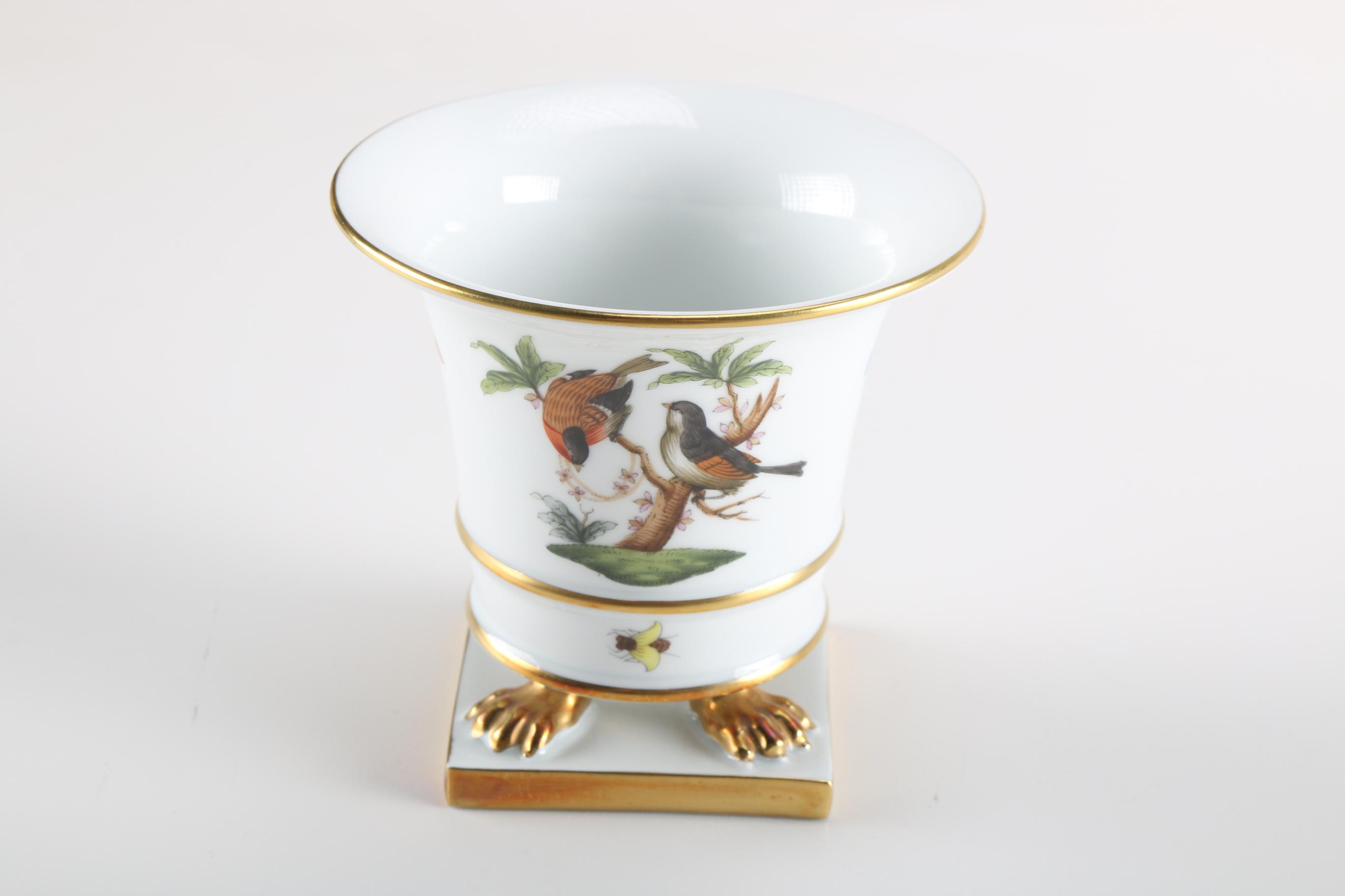 Herend "Rothschild Bird" Porcelain Vase