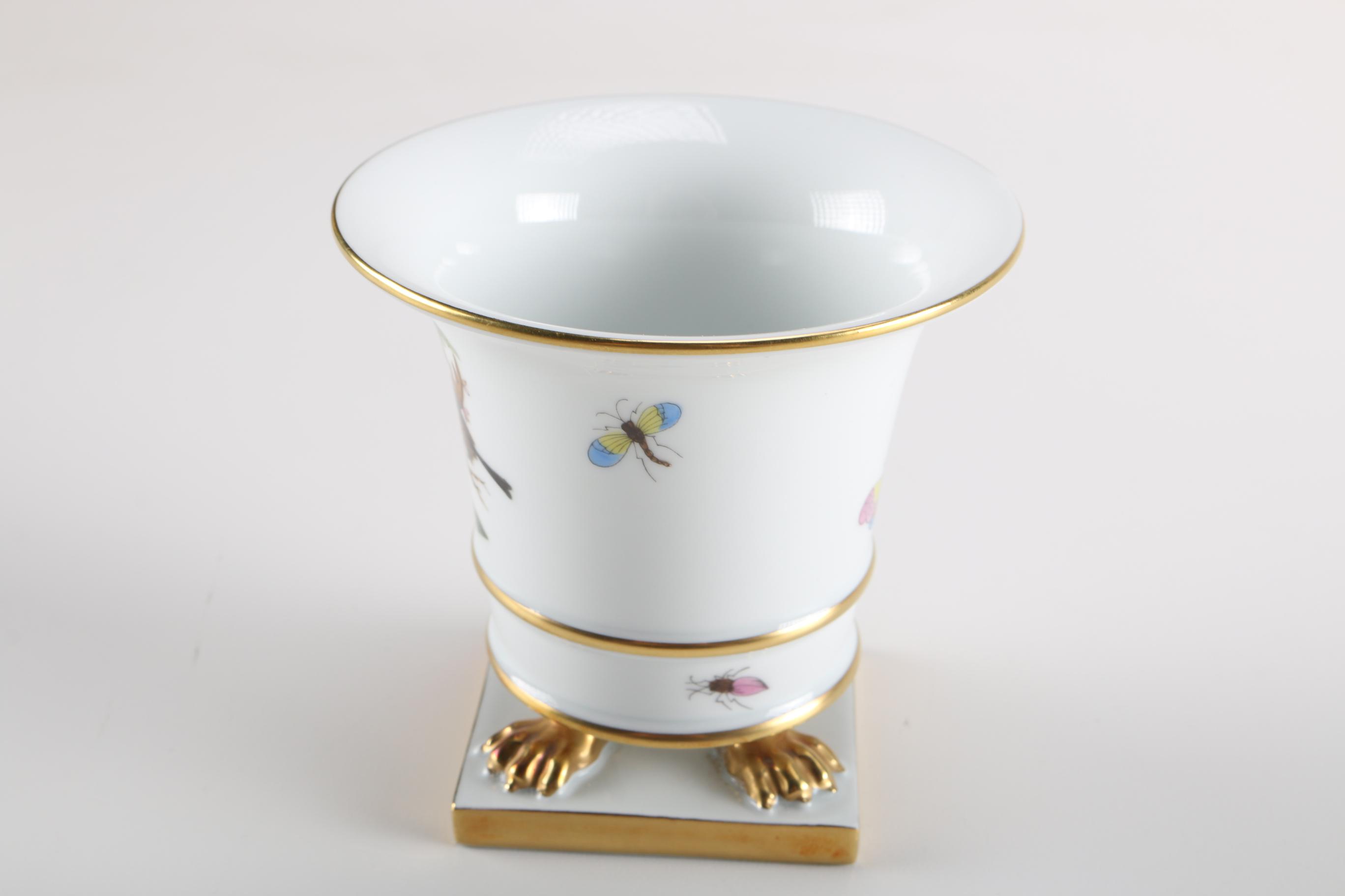 Herend "Rothschild Bird" Porcelain Vase