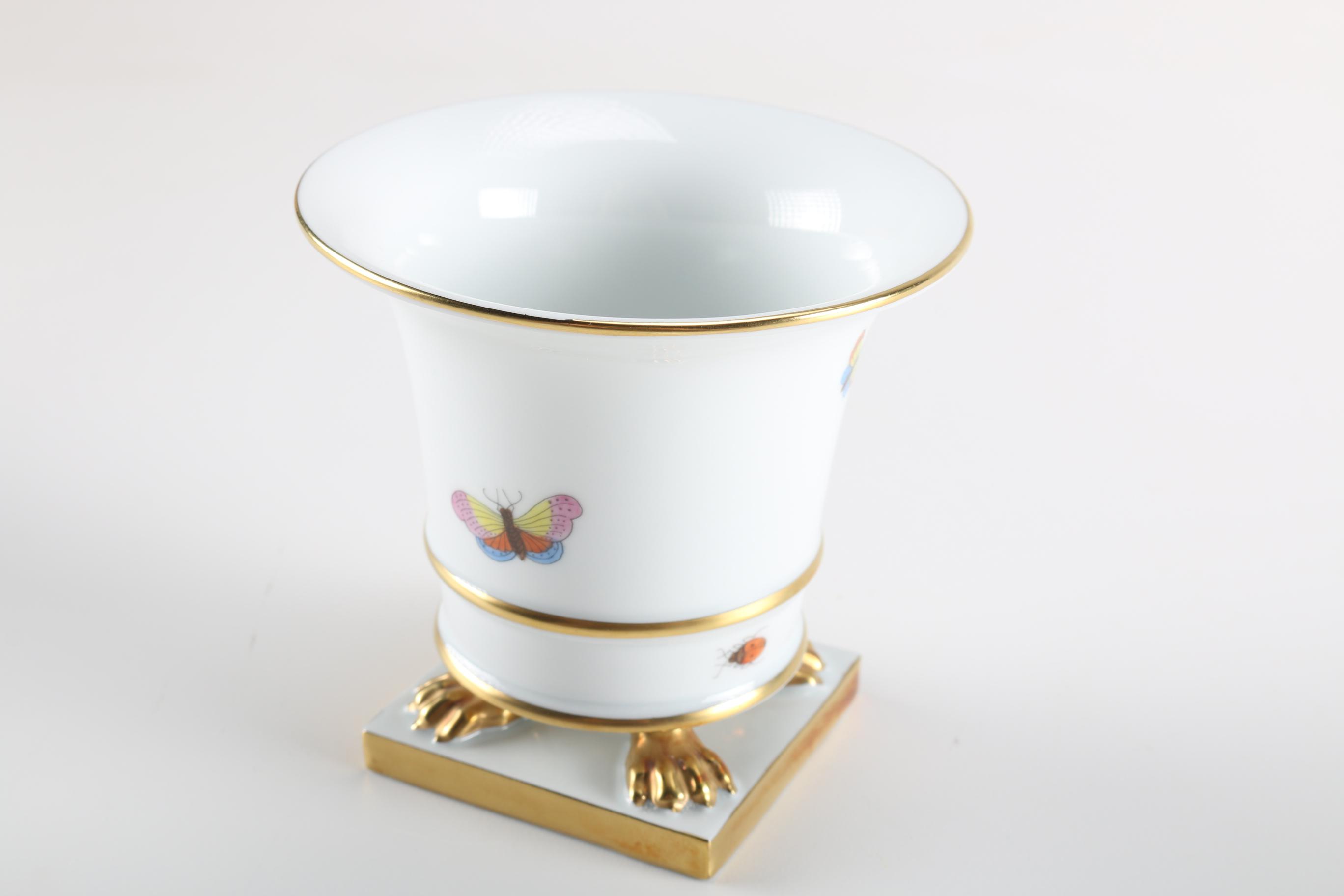 Herend "Rothschild Bird" Porcelain Vase