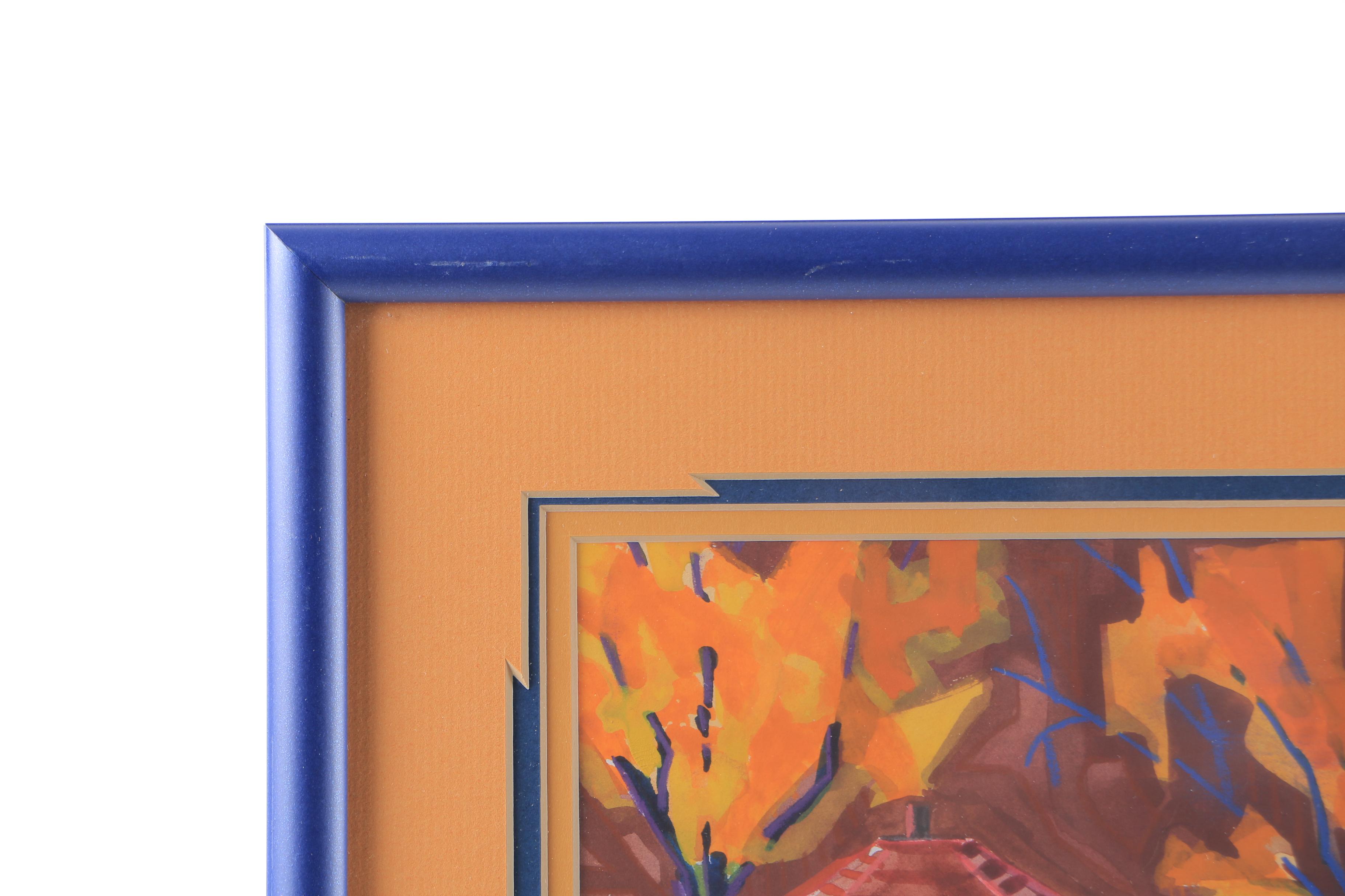 Mary Jane Milz Signed Original Mixed Media Painting