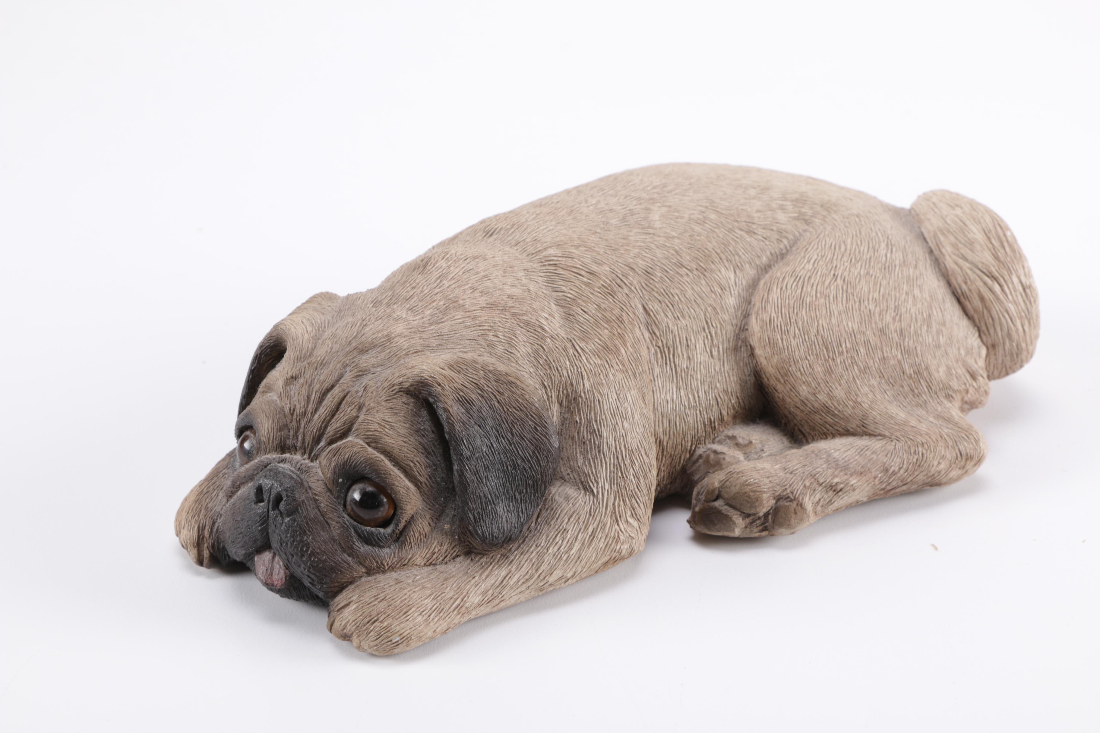 Signed Sandra Brue Sandicast Dog Figurines