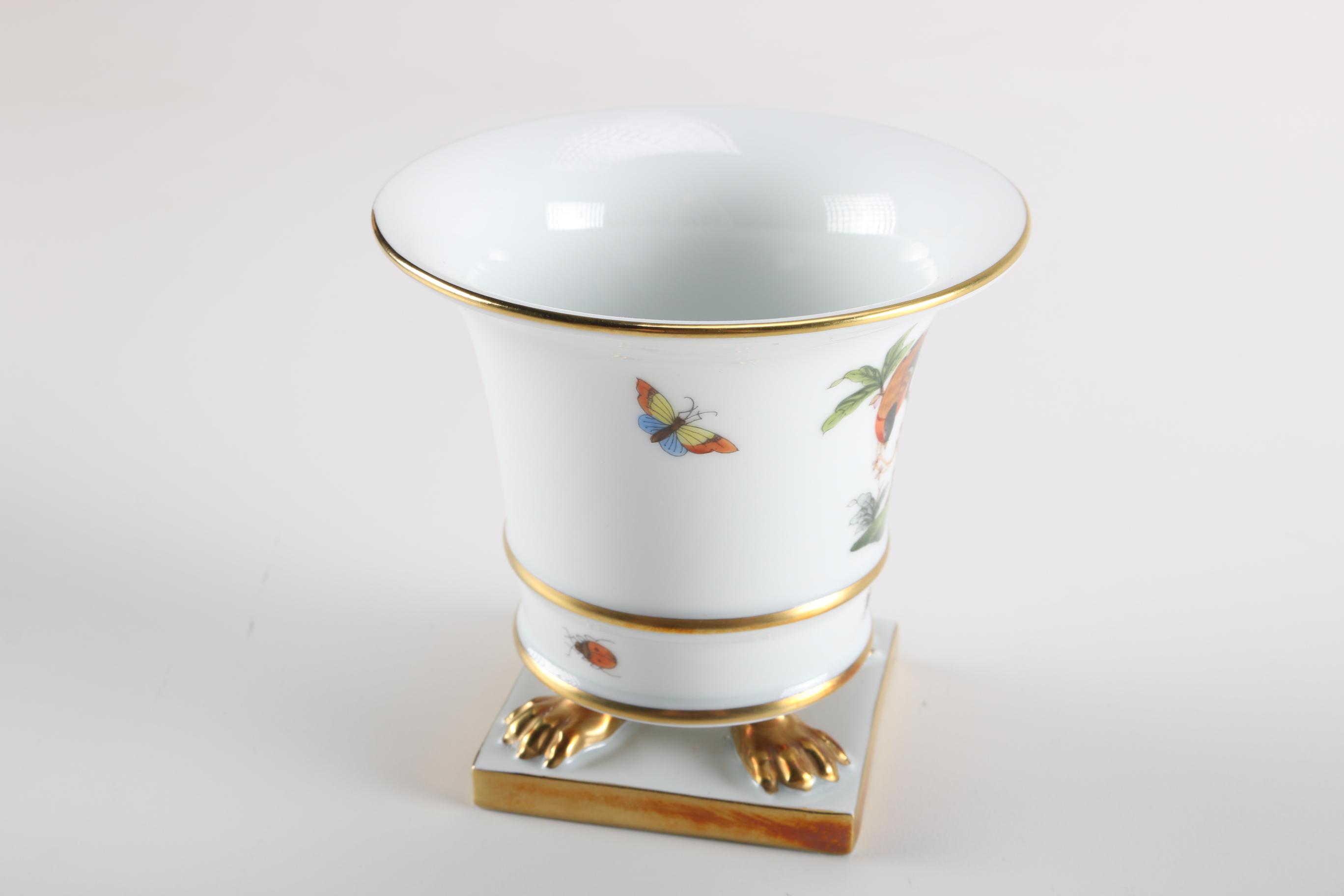 Herend "Rothschild Bird" Porcelain Vase