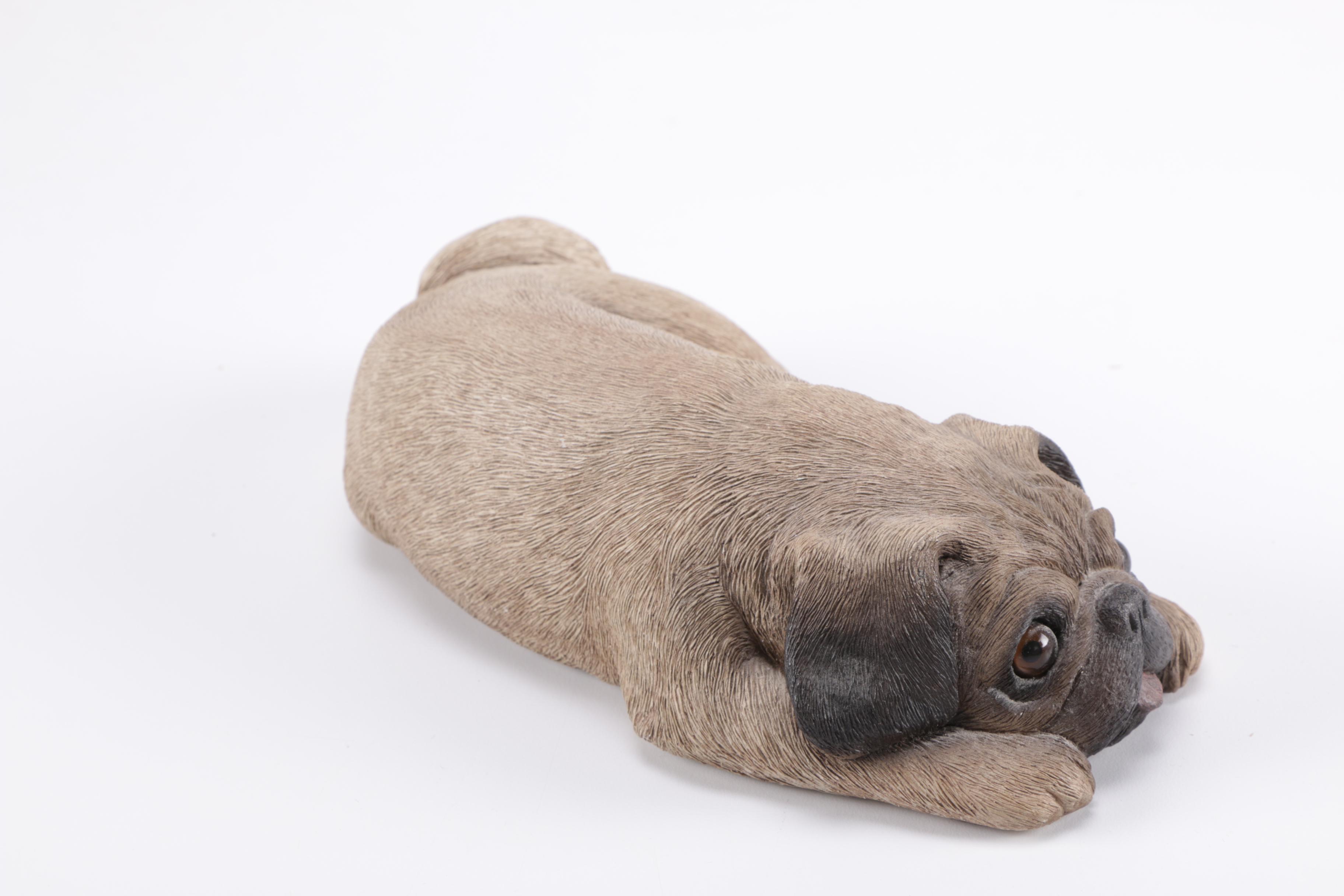 Signed Sandra Brue Sandicast Dog Figurines