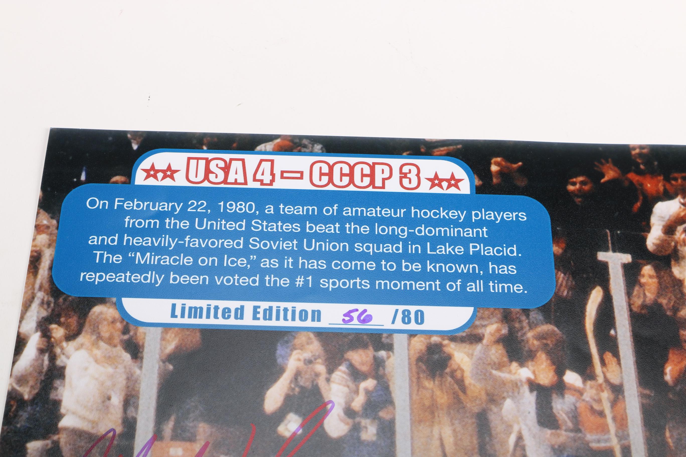 Autographed "Miracle on Ice" Photo
