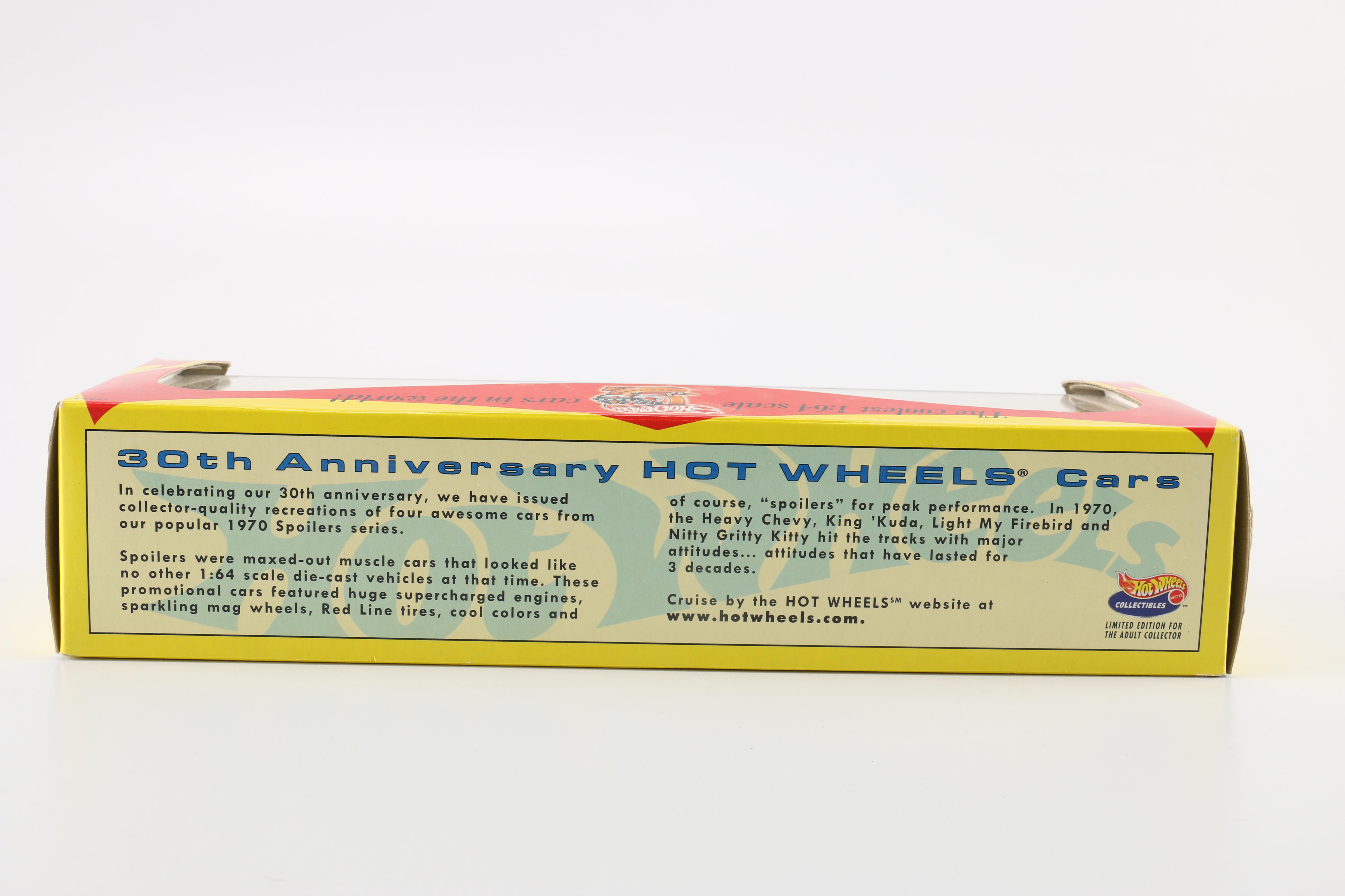 Limited Edition Hot Wheels 30th Anniversary Die Cast Car Set