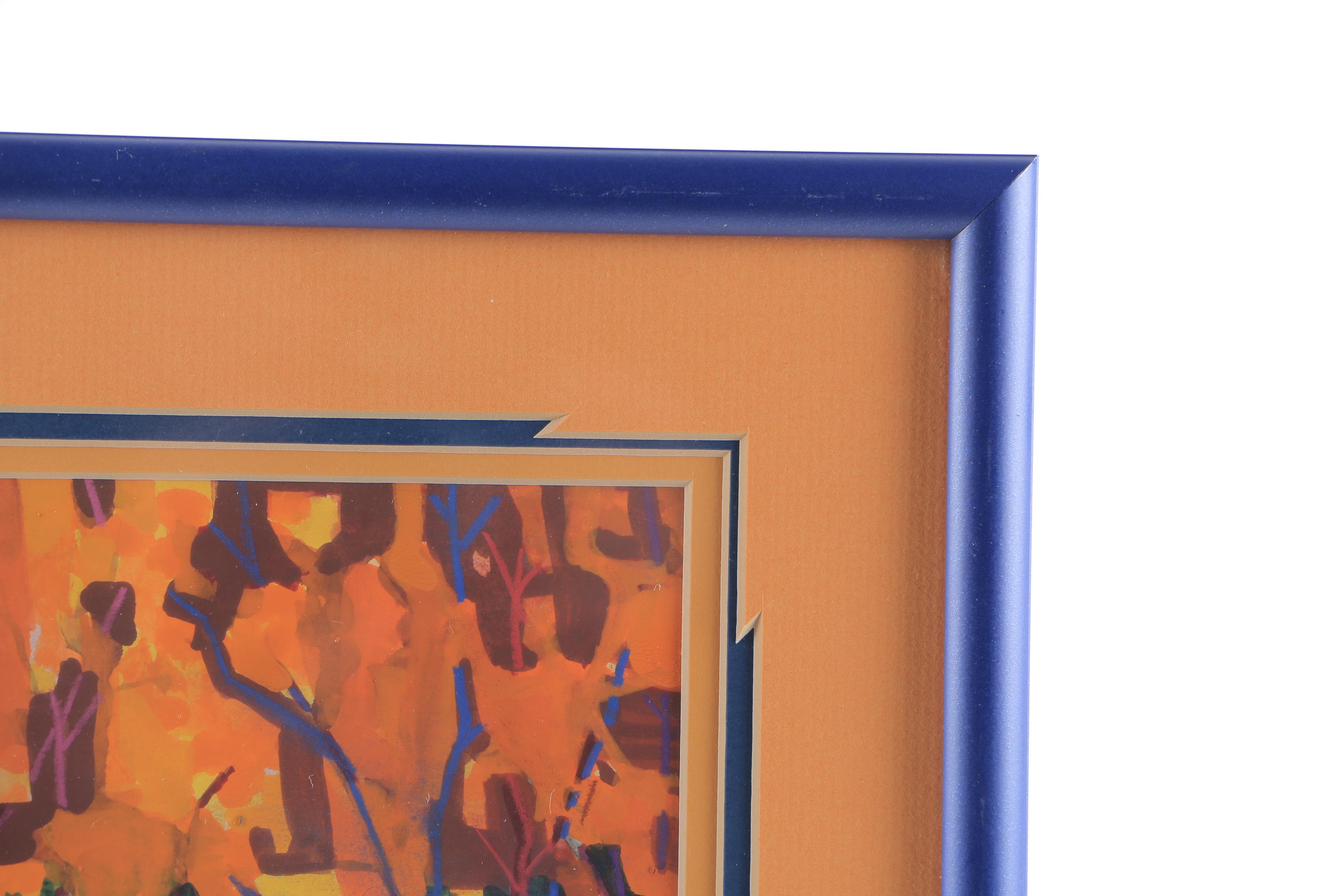 Mary Jane Milz Signed Original Mixed Media Painting