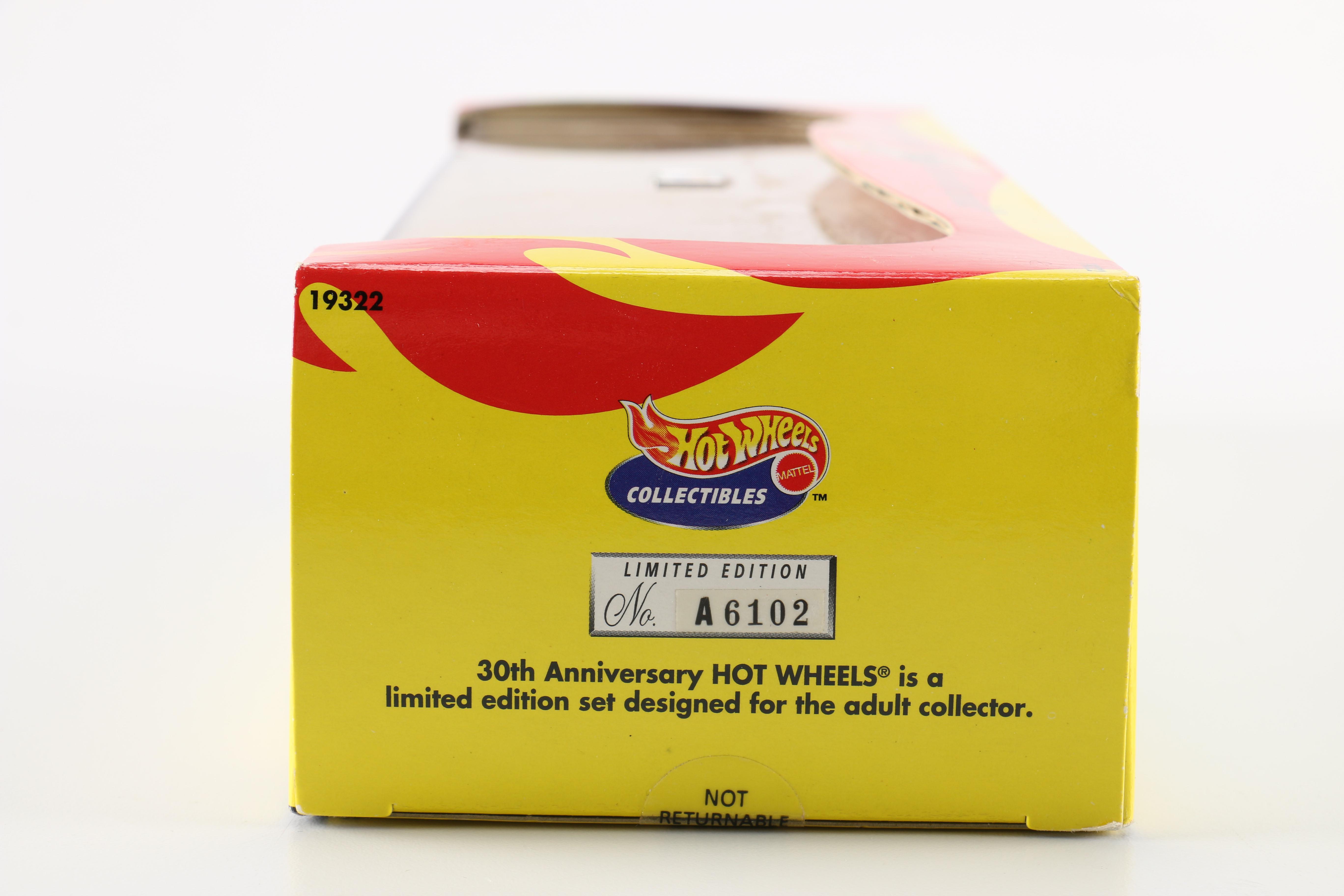 Limited Edition Hot Wheels 30th Anniversary Die Cast Car Set