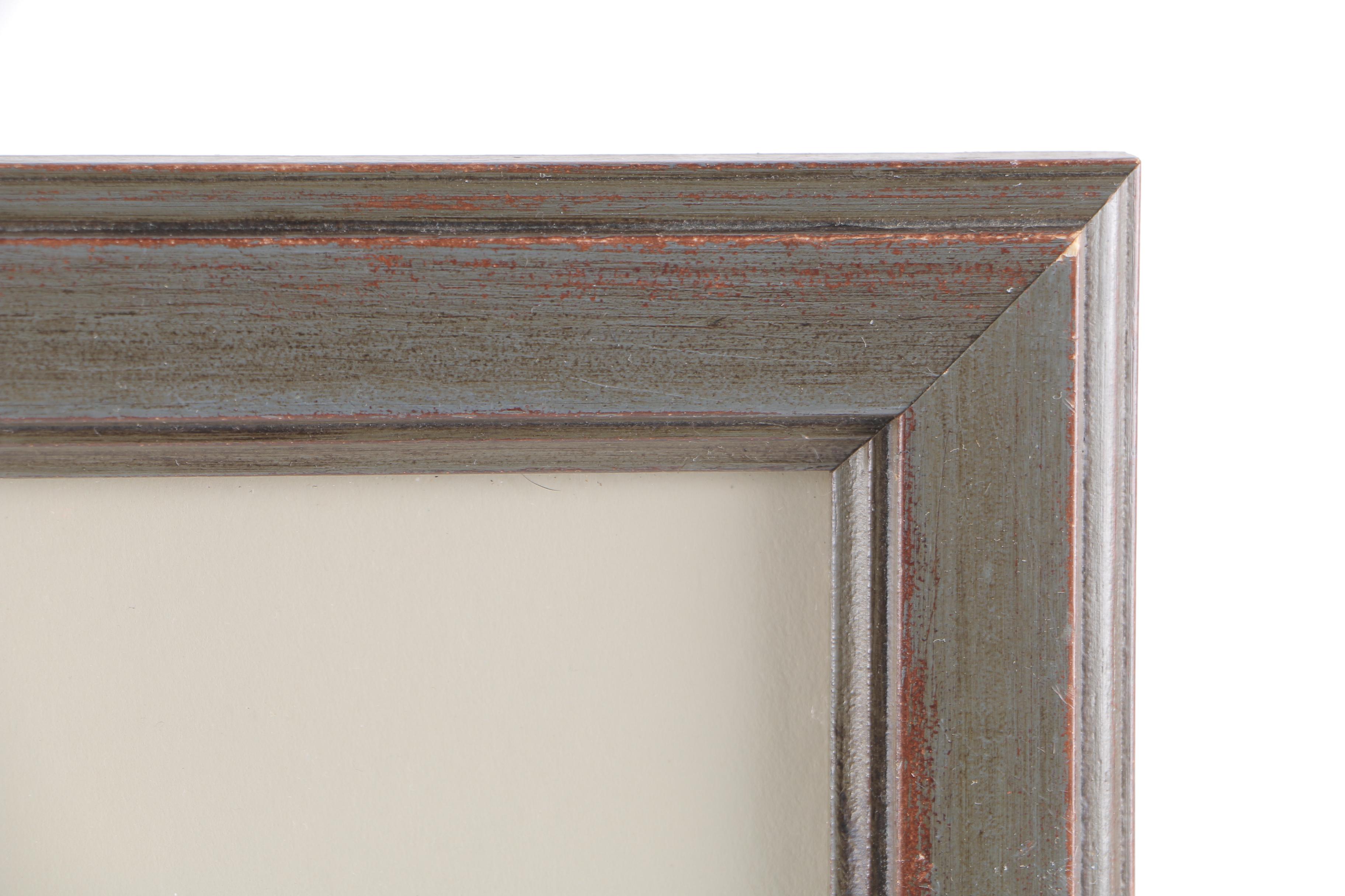 Signed Watercolor Painting of Abstract Flight of Birds