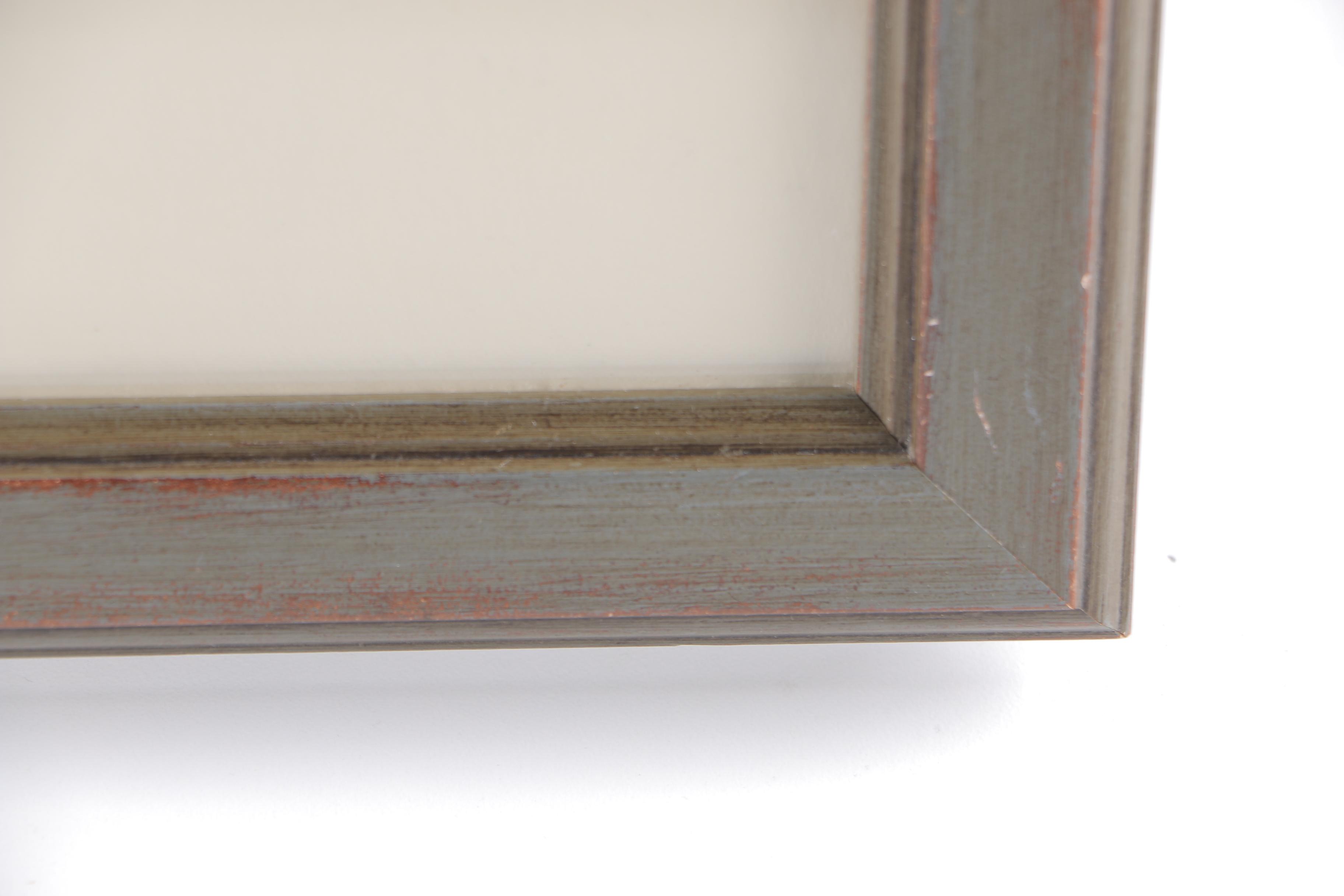 Signed Watercolor Painting of Abstract Flight of Birds