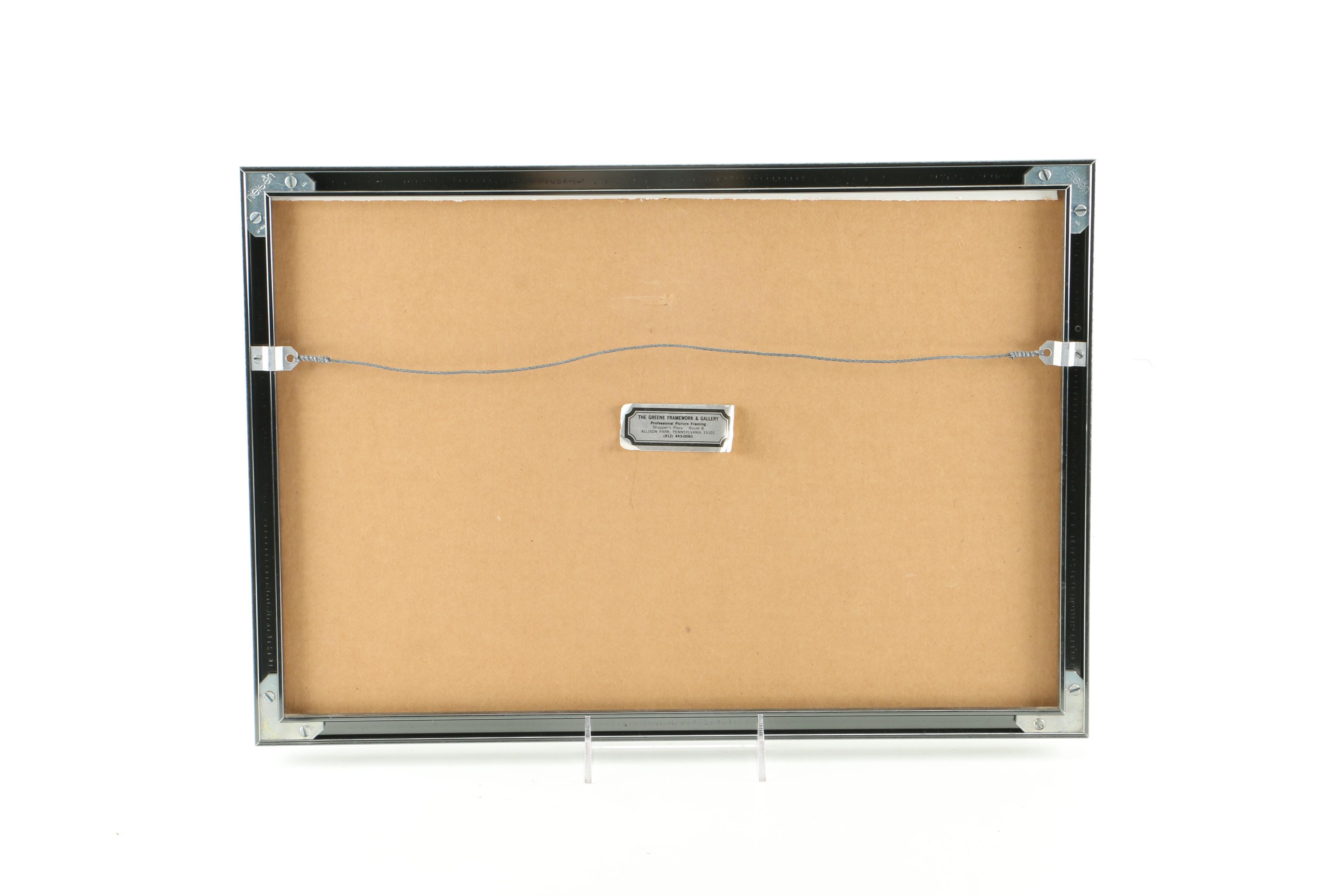 Offset Lithograph of a Surreal Dreamscape