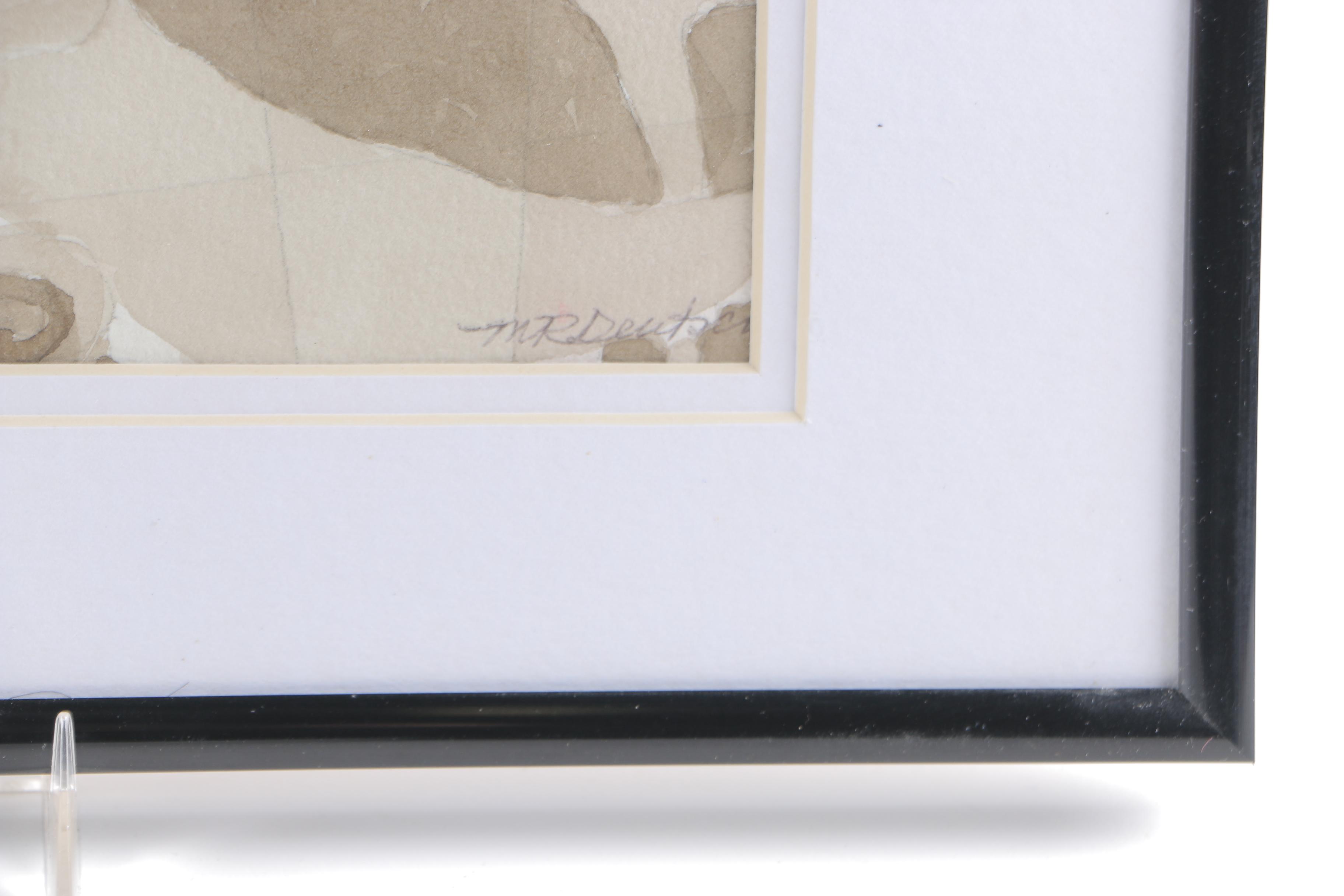 M. R. Deutsch Watercolor Paintings on Paper of Octopus